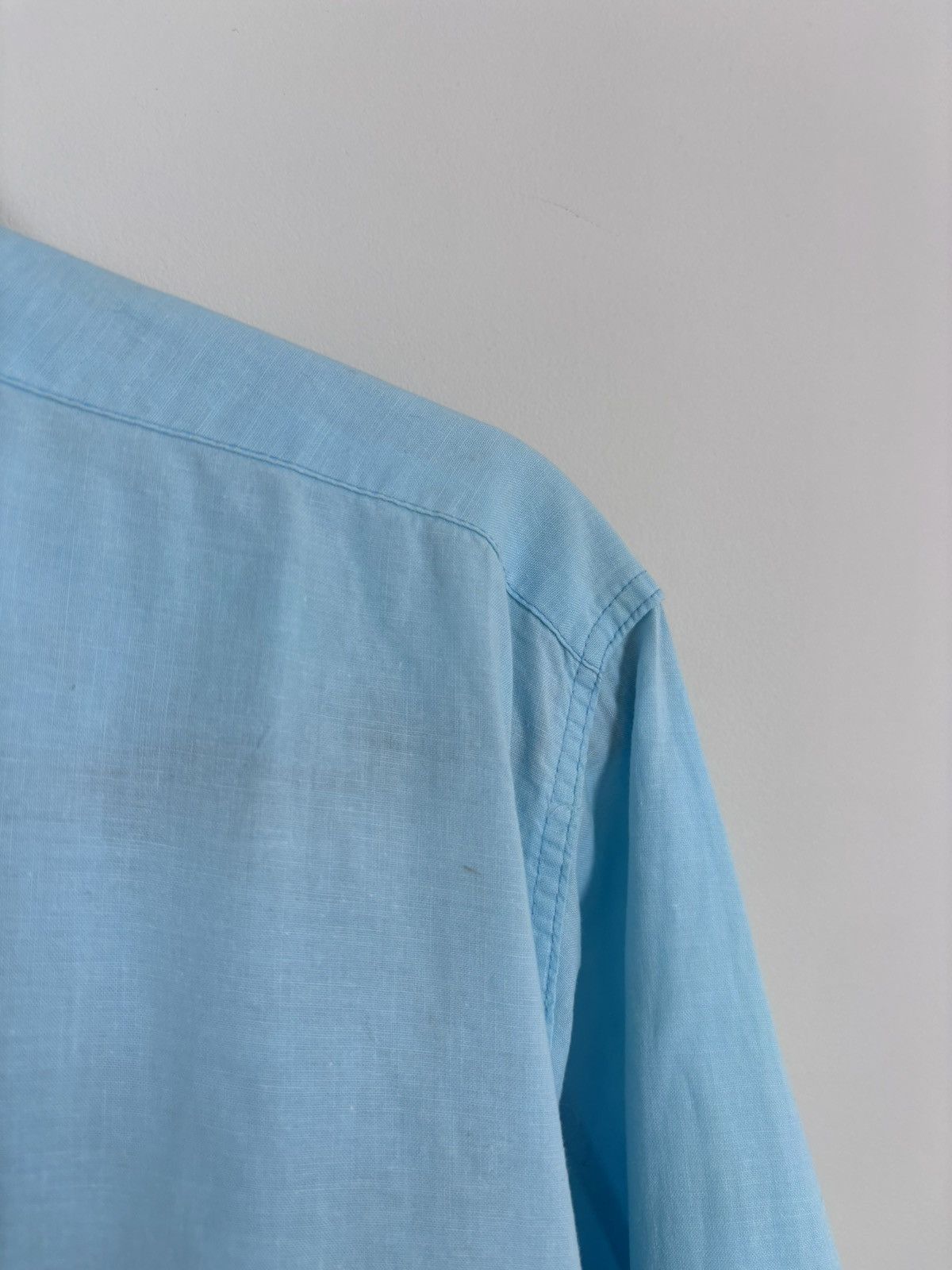 Valentino Vintage 1990s Valentino Jeans Men’s Blue Long Sleeve Shirt Size US M / EU 48-50 / 2 - 5 Thumbnail
