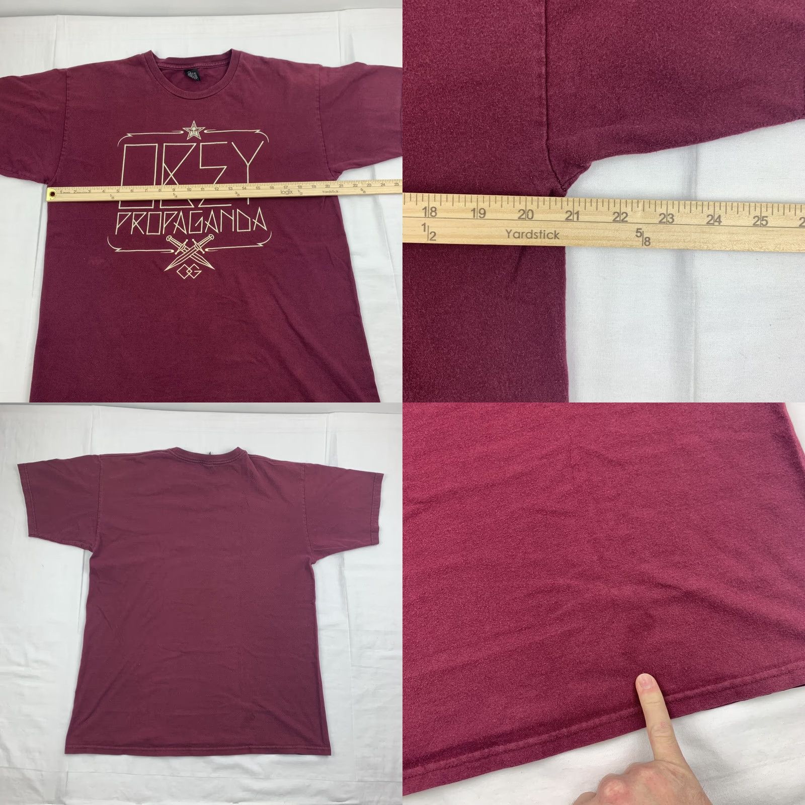Obey VINTAGE Obey Propaganda T Shirt Adult Large Red Y2K 2000s Streetwear Art Design Mens L Red Y2K Art Streetwear Propaganda Obey Shirt Size US L / EU 52-54 / 3 - 8 Thumbnail
