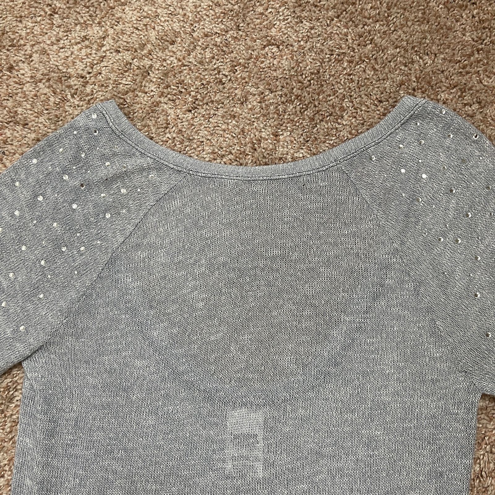 Pink Victoria’s Secret PINK Light Gray Scoop Back Slouchy Sweater Size XS / US 0-2 / IT 36-38 - 14 Thumbnail