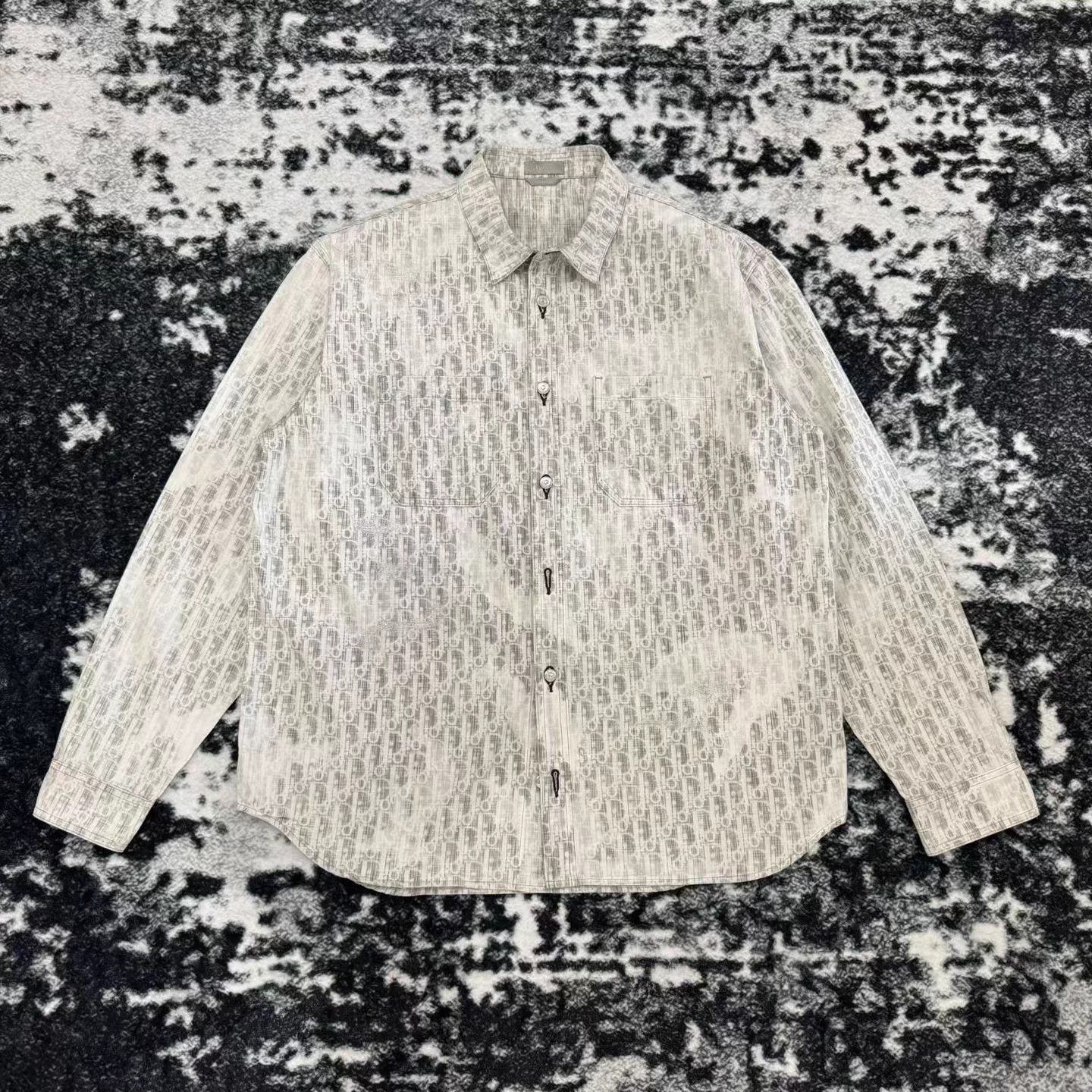 Dior Dior Oblique AOP Distressed Denim Shirt Jacket Size US XS / EU 42 / 0 - 1 Thumbnail