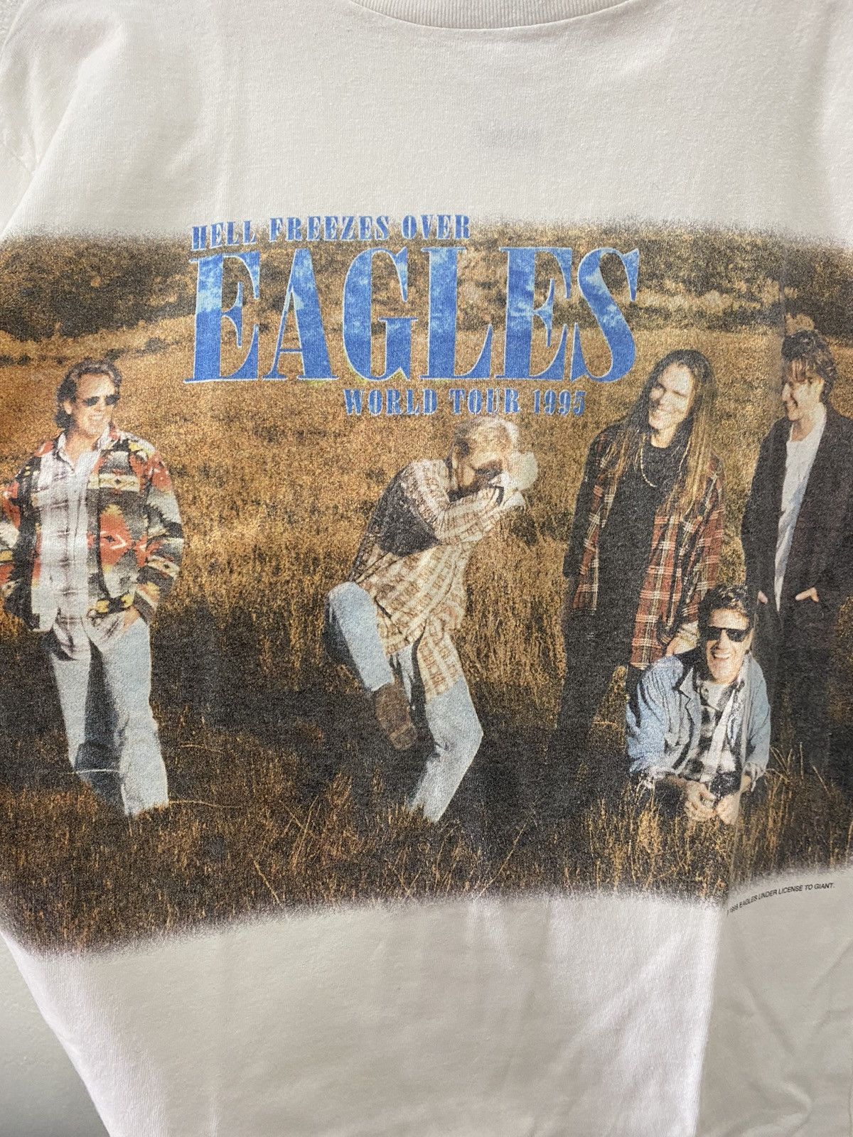 Band Tees ✅ VINTAGE 90s EAGLES Hell Freezes Over 1995 tee t-shirt Size US L / EU 52-54 / 3 - 6 Thumbnail