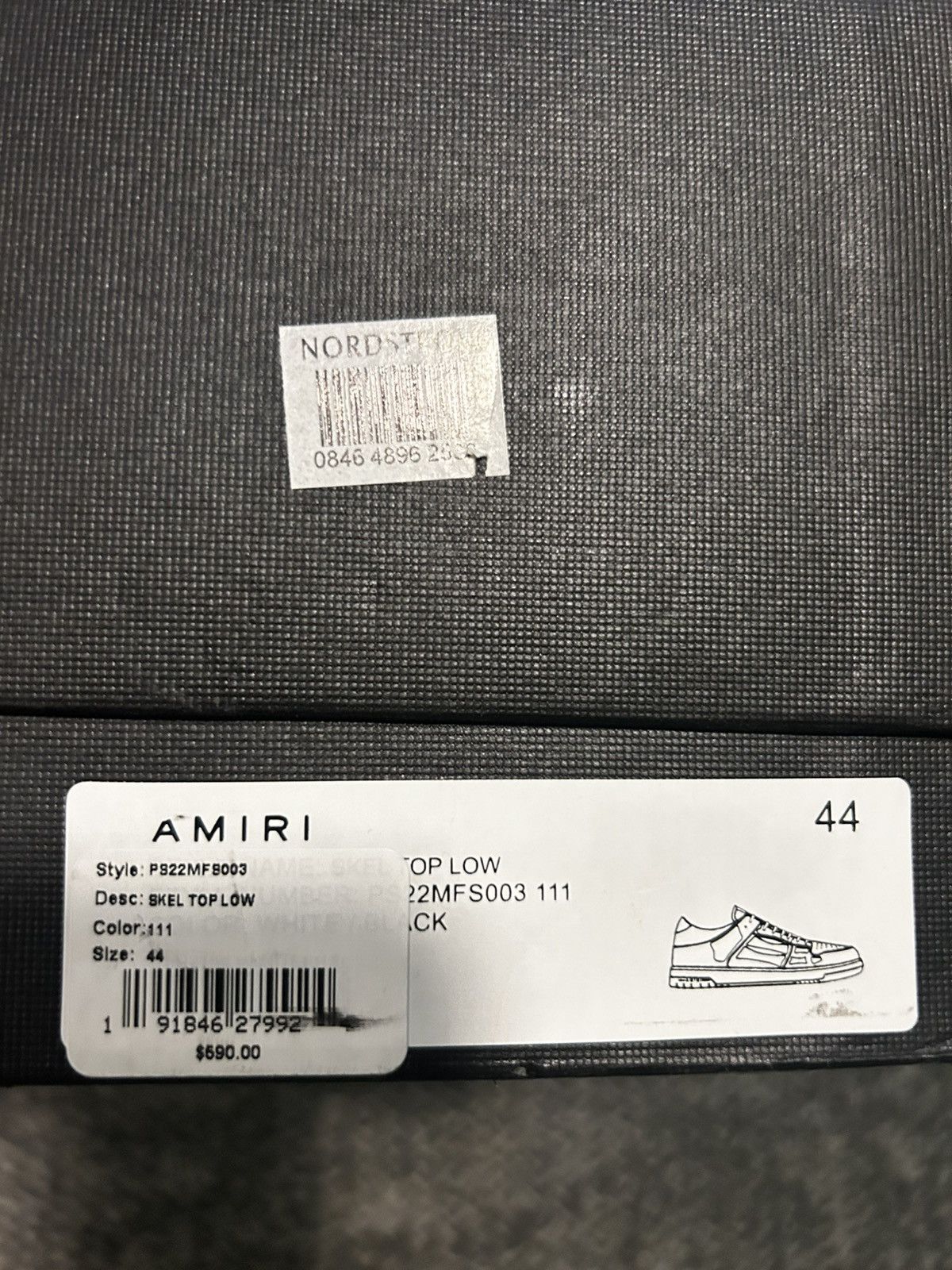Amiri Amiri skel low top Size US 11 / EU 44 - 1 Thumbnail