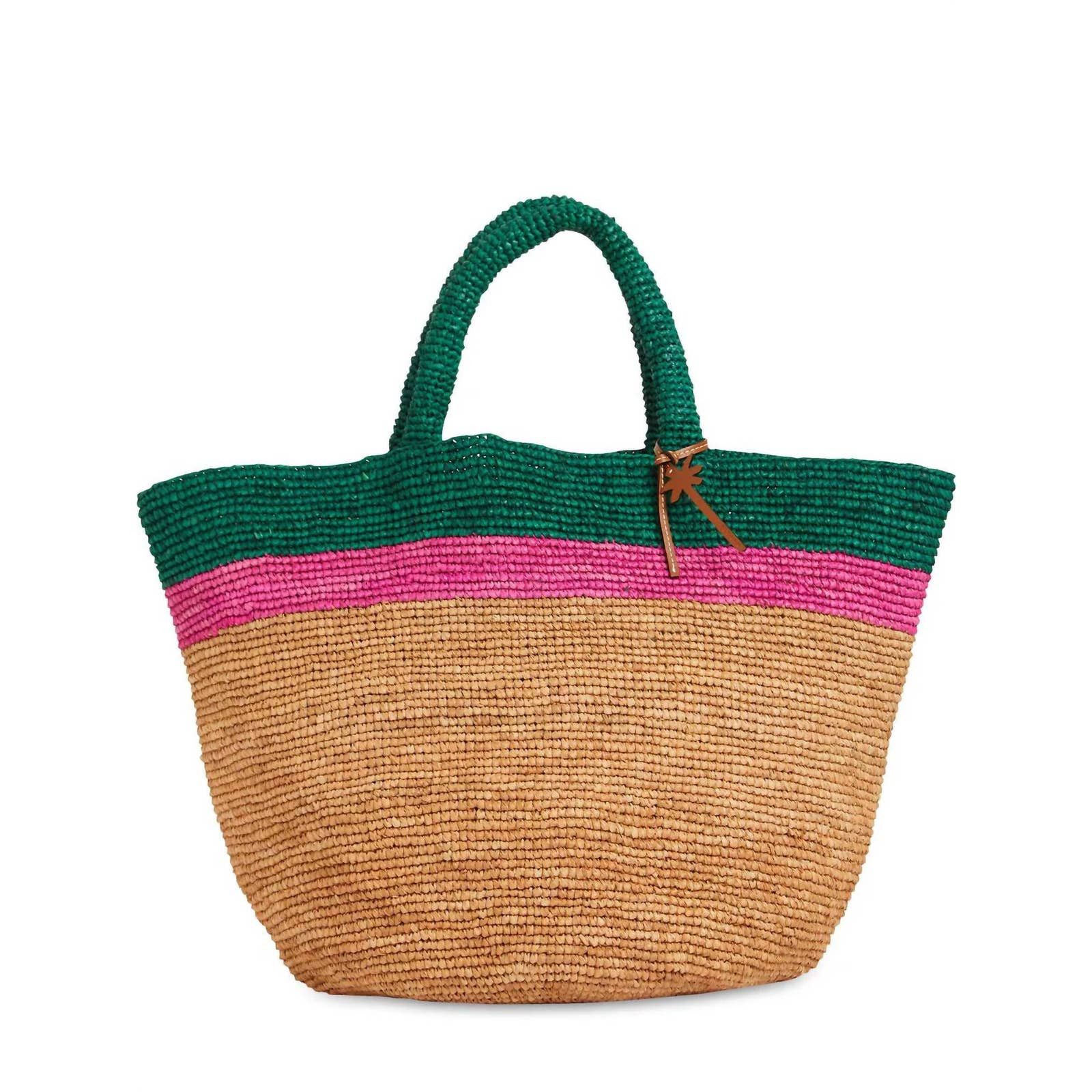 Manebi Woven Raffia Tote In Natural | Grailed