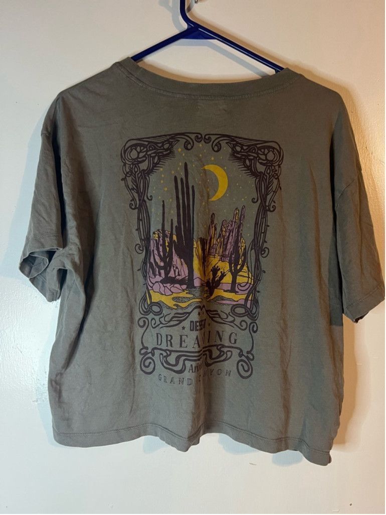 Other Women's Urban Nation T-shirt XL Green Desert Graphic Tee Size XL / US 12-14 / IT 48-50 - 2 Thumbnail