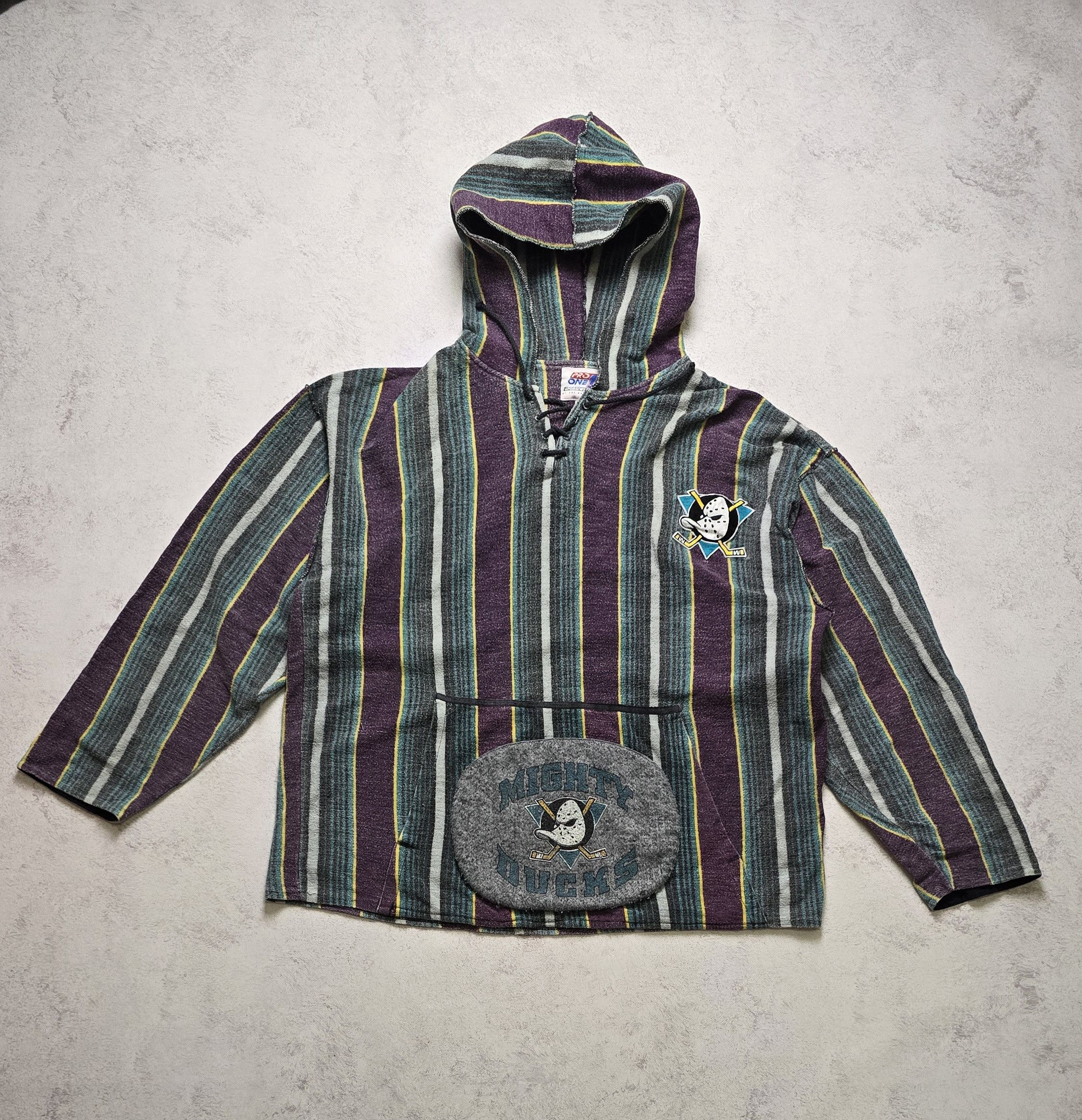 Other Anaheim Mighty Ducks Baja Hoodie VTG 90s Pro One Sportswear Size US L / EU 52-54 / 3 - 1 Thumbnail