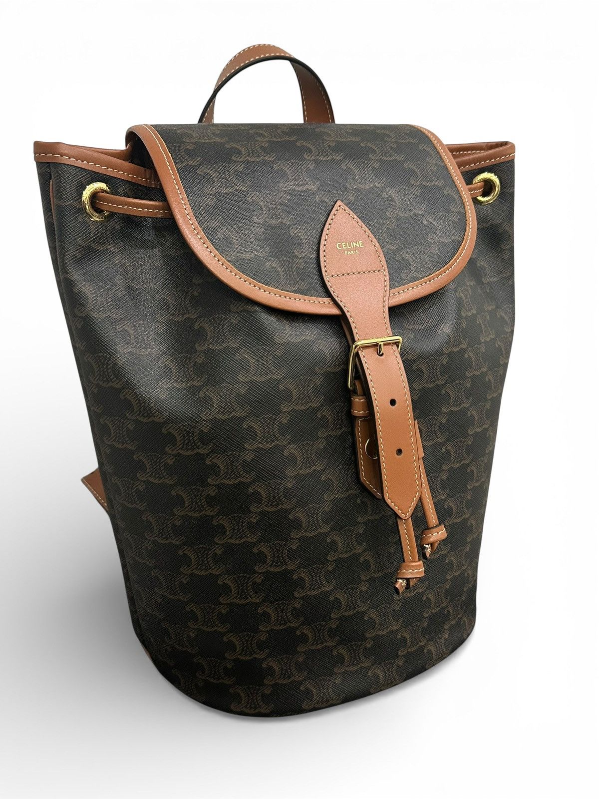 Celine Celine Backpack FOLCO in triomphe Canvas calfskin SIZE M Size ONE SIZE - 2 Thumbnail