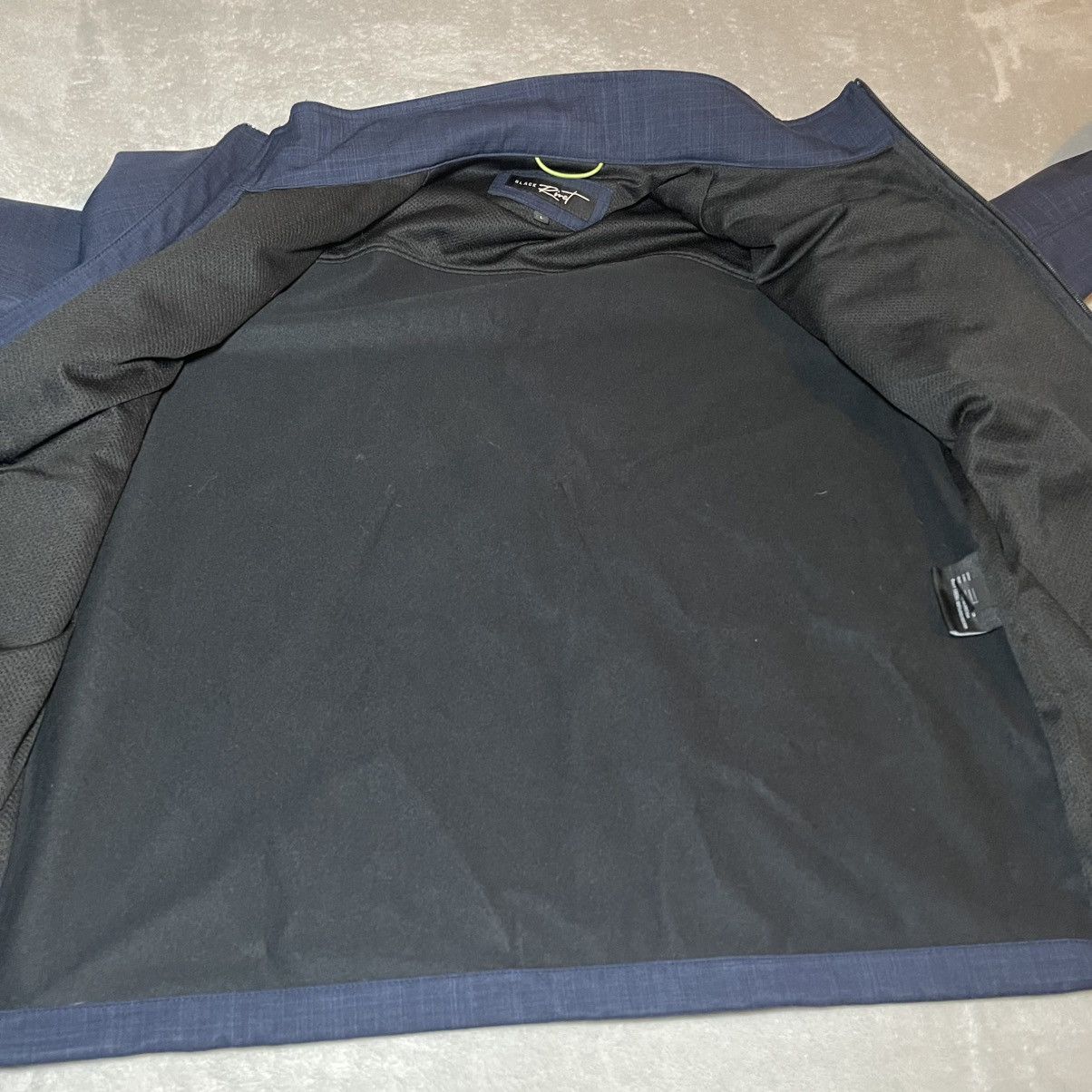 Black Rivet Black Rivet Mens Navy Blue Softshell Full Zip Jacket Large Size US L / EU 52-54 / 3 - 5 Thumbnail