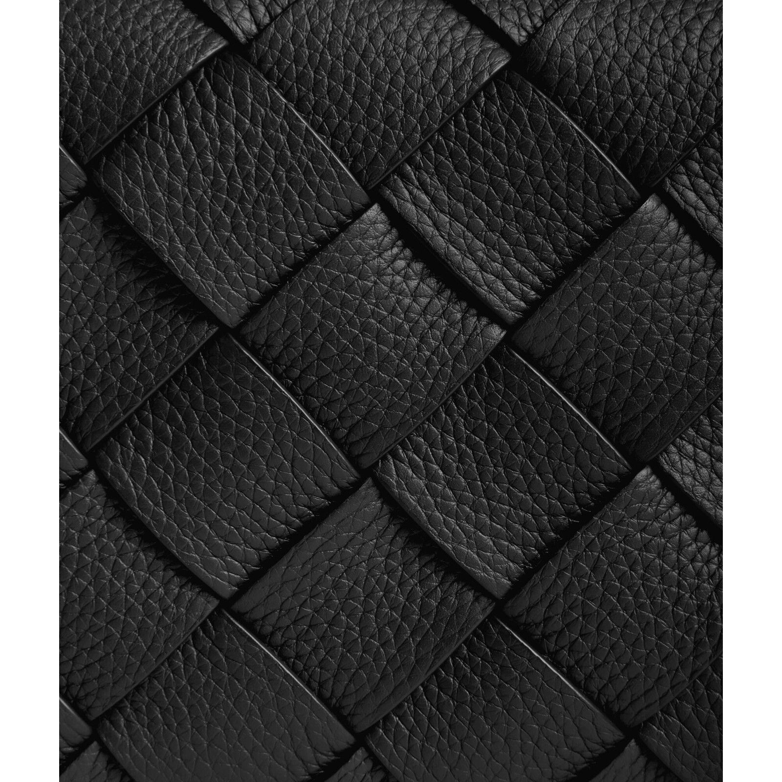 BOTTEGA VENETA Diago Large $2300 Black Grained Intreccio Lea