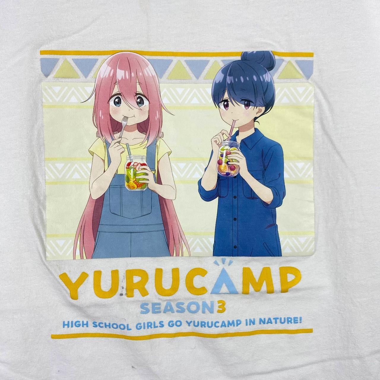 Anime YURU CAMP LAID BACK Manga Afro Yurukyan Tee Shirt Top Anime Size US S / EU 44-46 / 1 - 3 Thumbnail