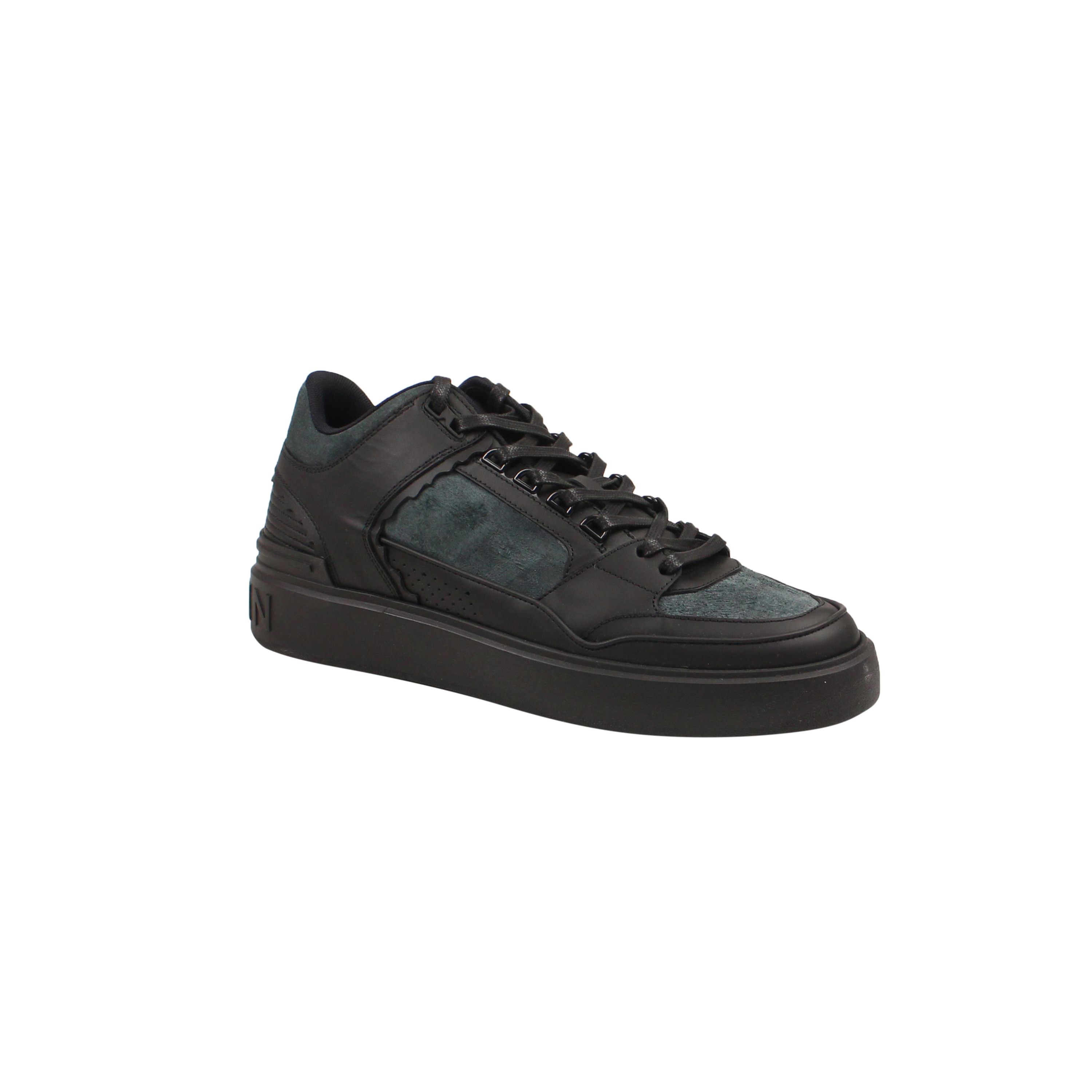 Balmain Black B-Court Mid Top Sneakers Size 44 | Grailed