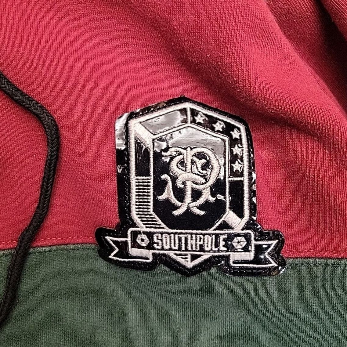 Southpole South Pole Hoodie Women XL Black Red Green Colorblock Hooded Retro Street Skate Outdoor Modern Casual Fashion Hoodie Size XL / US 12-14 / IT 48-50 - 2 Thumbnail