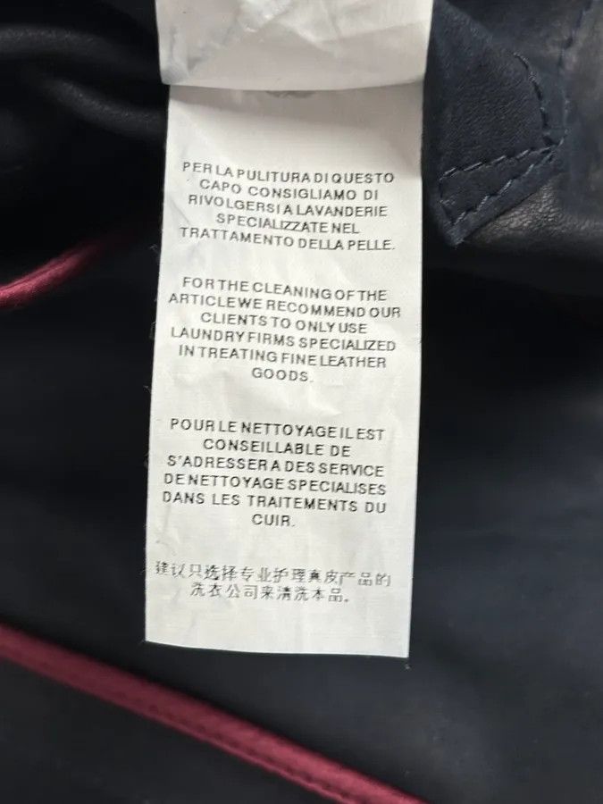 Dolce & Gabbana 2010s Dolce & Gabbana Navy Leather Bomber Jacket Size US M / EU 48-50 / 2 - 11 Thumbnail