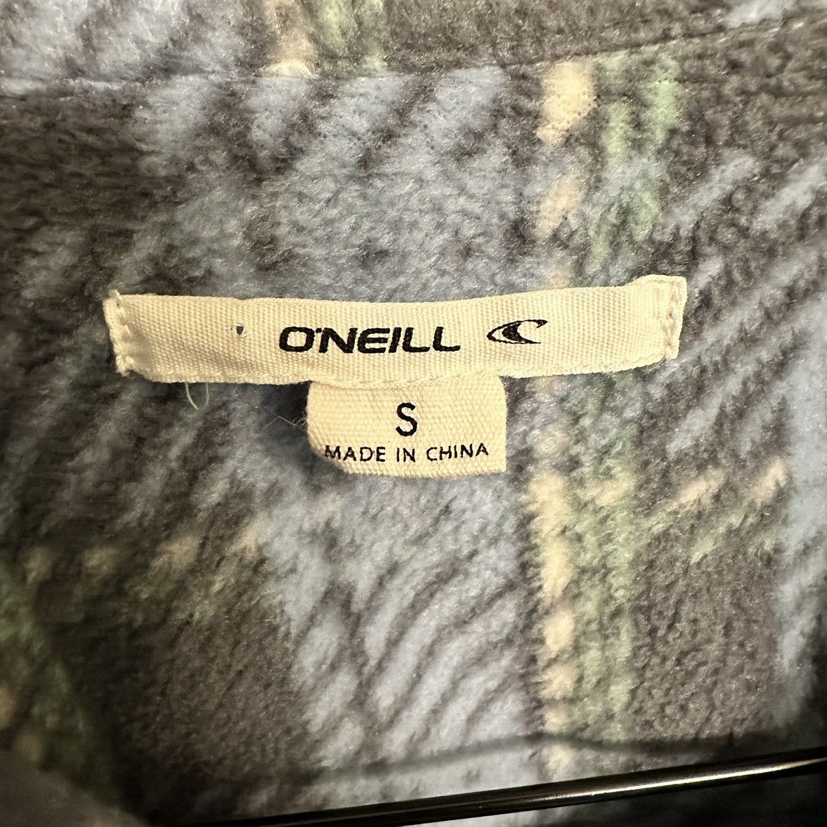 O'Neill O’Neill Women’s Blue Plaid Fleece Shacket Size S / US 4 / IT 40 - 3 Thumbnail