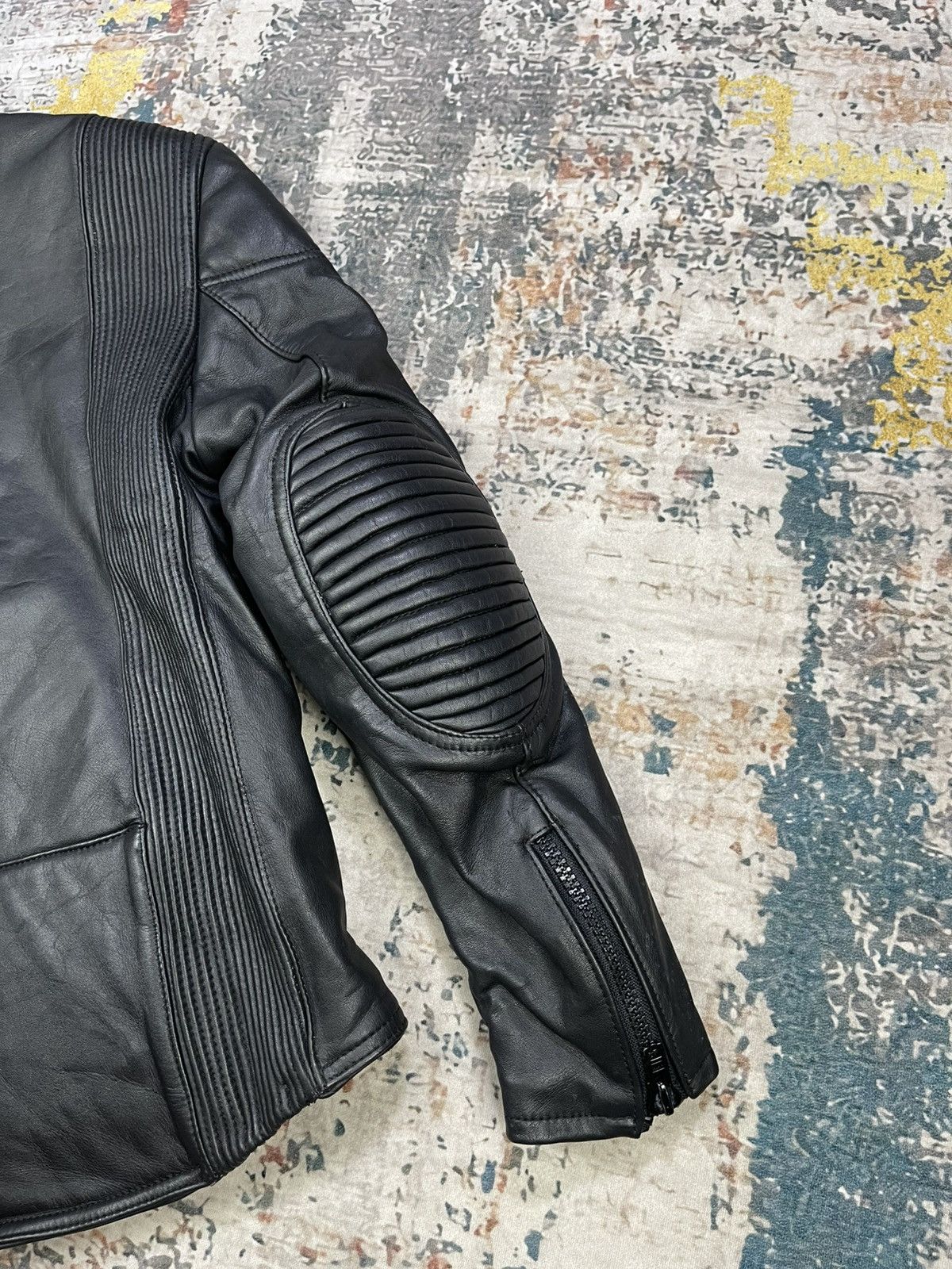 Harley Davidson Vtg Genuine Leather Padded Panel Motorcycle Jacket Size US M / EU 48-50 / 2 - 12 Thumbnail