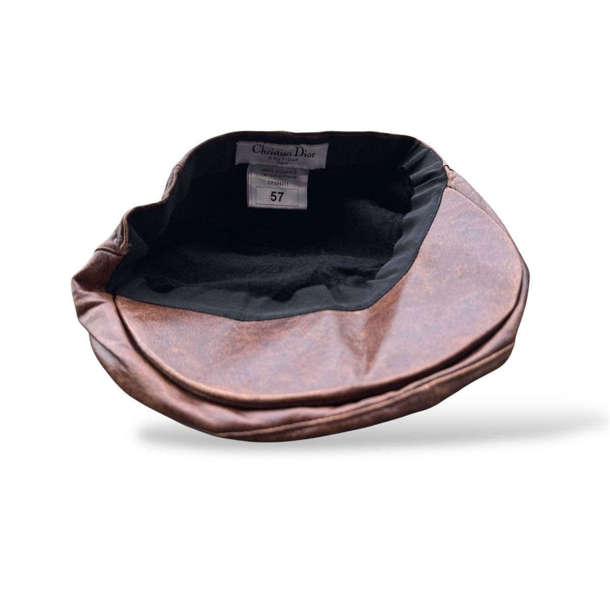 Dior Christian Dior Boutique Paris Leather flat cap Size ONE SIZE - 3 Thumbnail