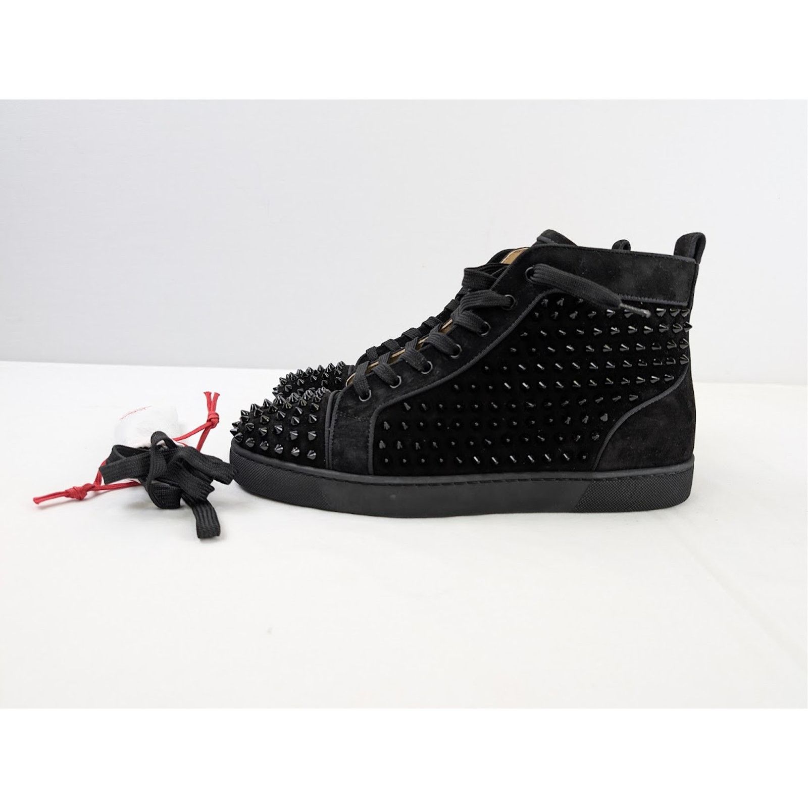 Christian Louboutin o1rshd1 Louis Orlato Flat Sneakers in Black Size US 8 / EU 41 - 9 Thumbnail