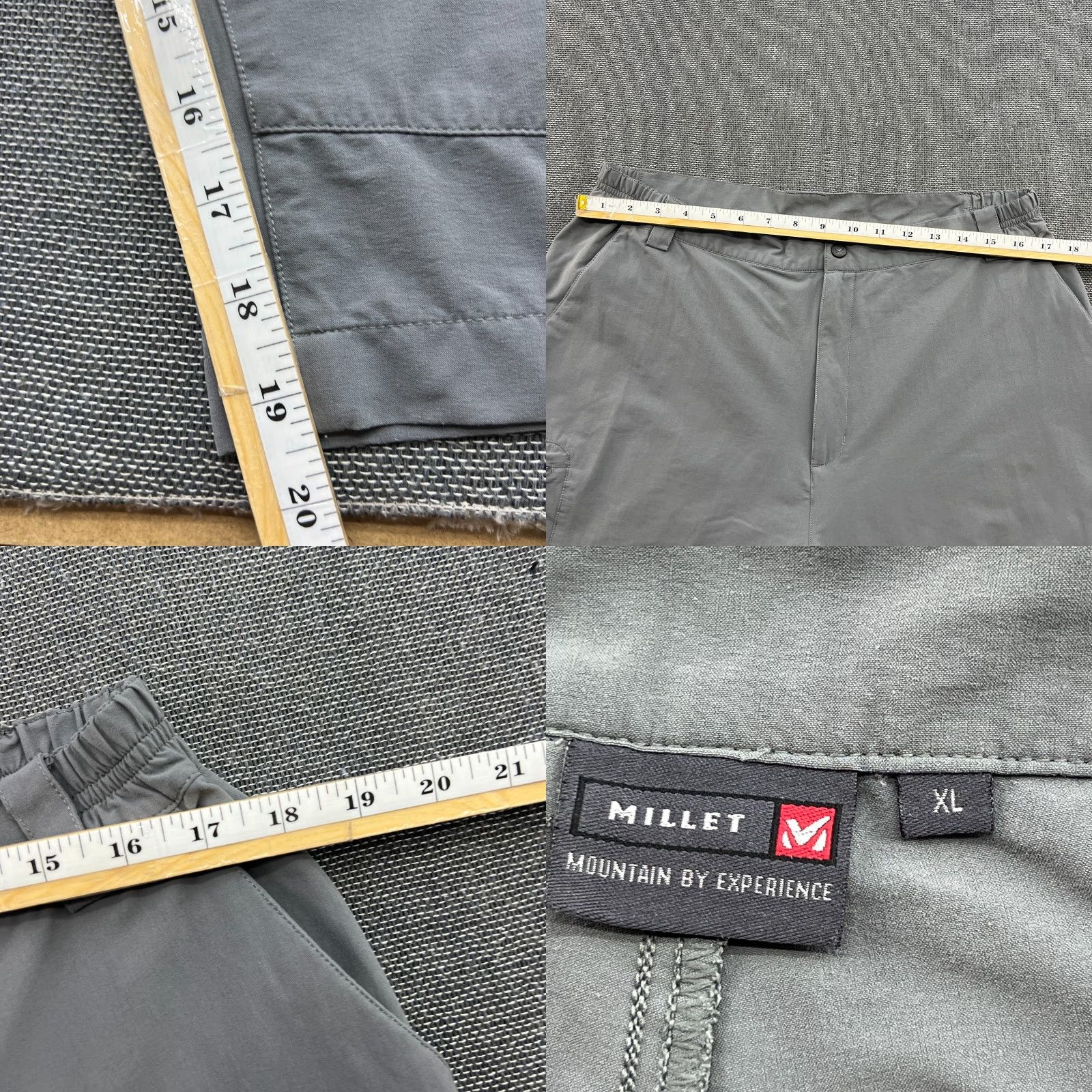 Vintage Millet Drynamic Mens 7/8 Pants XL Gray Outdoor Hiking Size US 36 / EU 52 - 8 Thumbnail