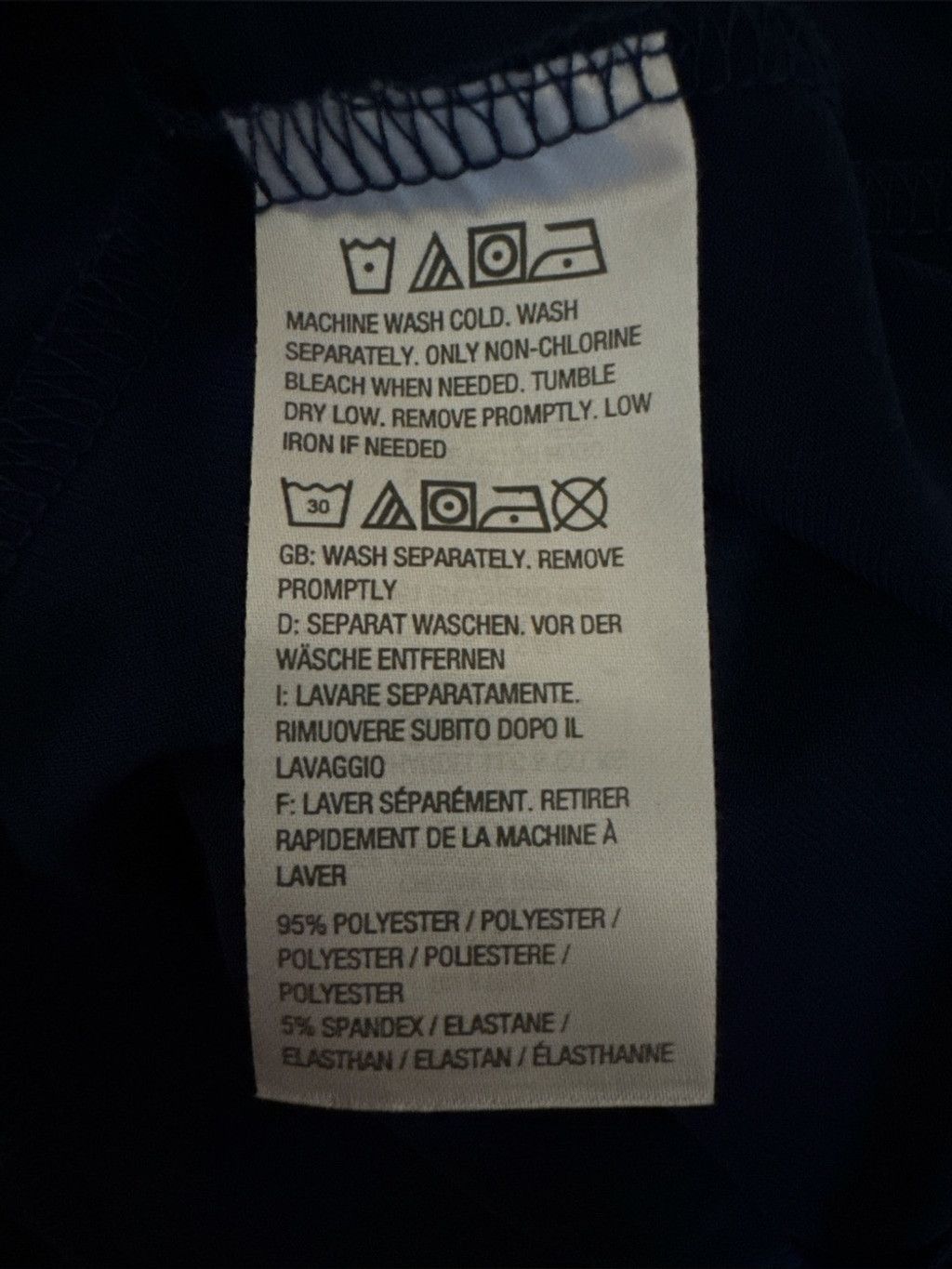 The Unbranded Brand Susan Graver Liquid Knit Rich Navy Top Featuring Gold Zipper Size XL / US 12-14 / IT 48-50 - 4 Thumbnail