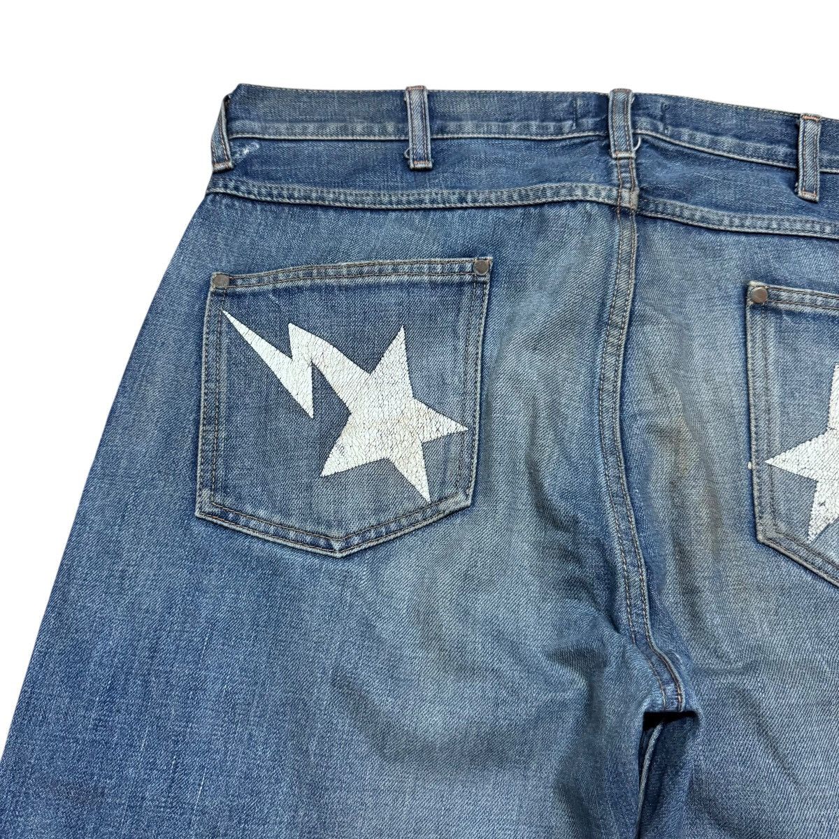 Bape Bape Sta Denim Selvedge Jeans Distressed Size US 36 / EU 52 - 11 Thumbnail