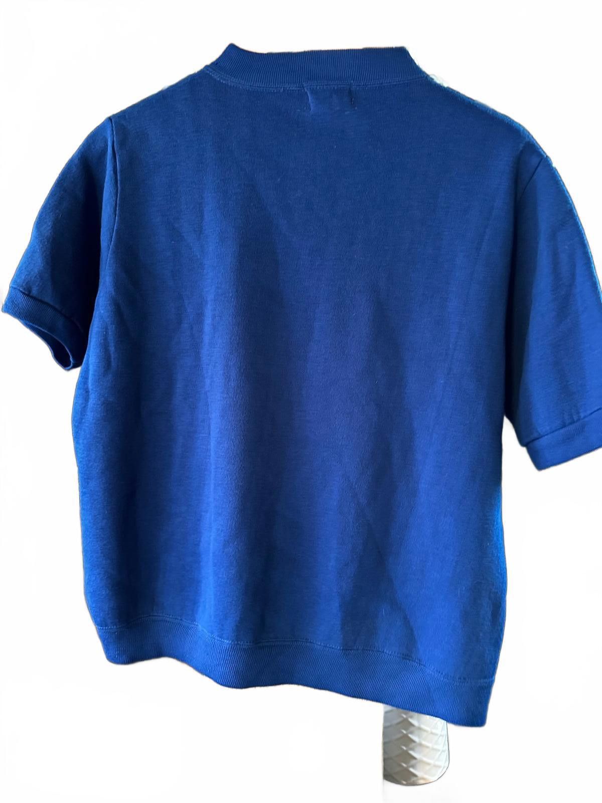 Other Vintage Allen A Blue Short Sleeve Sweatshirt USA Size US M / EU 48-50 / 2 - 2 Thumbnail