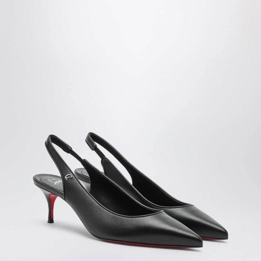 Christian Louboutin o1d2blof0824 Leather Slingback in Black Size US 7.5 / IT 37.5 - 2 Thumbnail