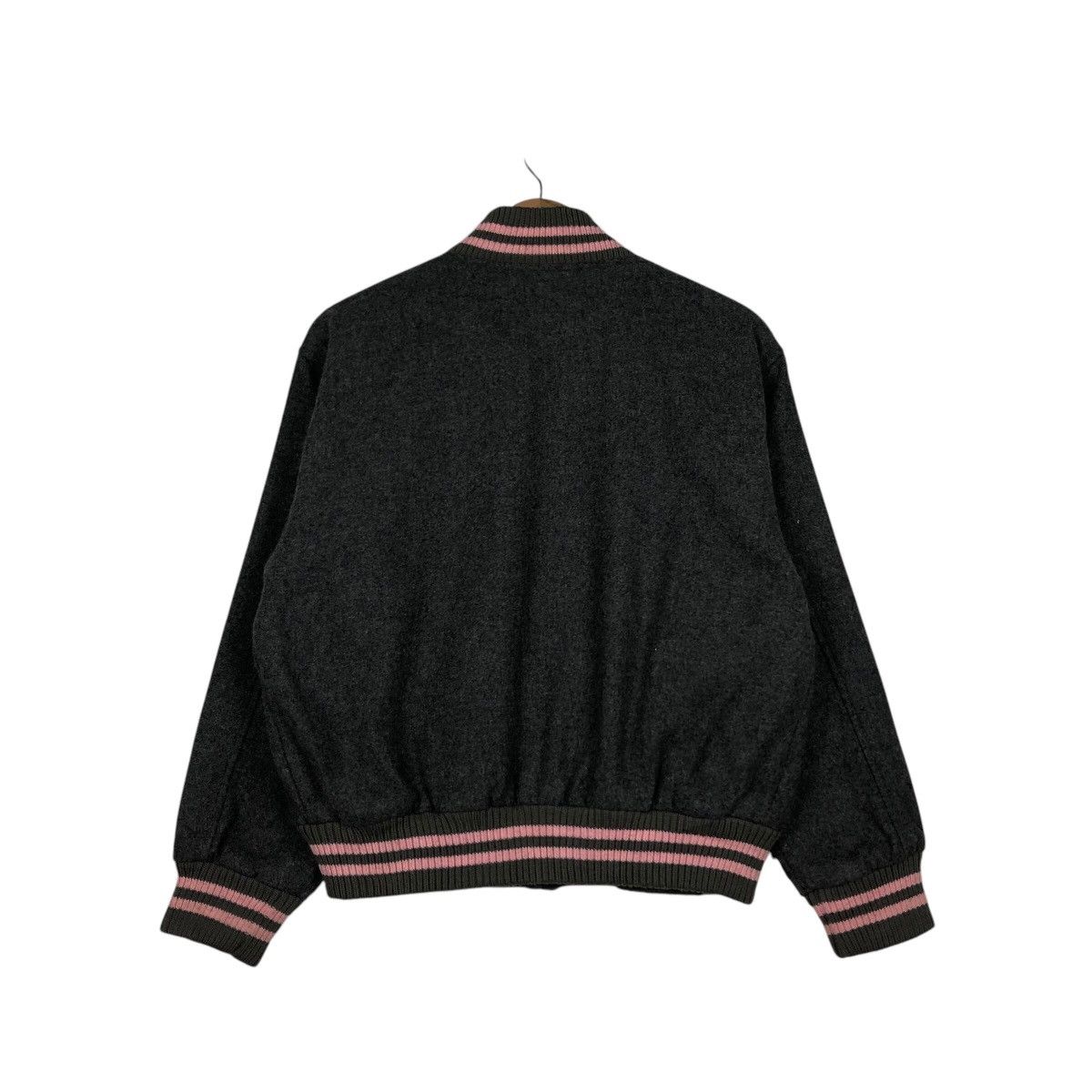 Japanese Brand 📌Vintage Varsity Bomber Jacket Wool Flandre Issey Miyake Size US M / EU 48-50 / 2 - 9 Thumbnail