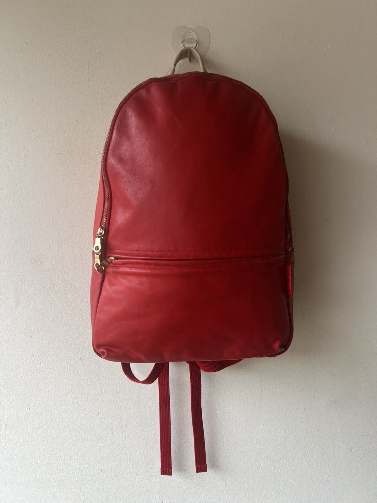 Shellac Agility Japan Patina Red Leather Backpack Bag Size ONE SIZE - 16 Thumbnail