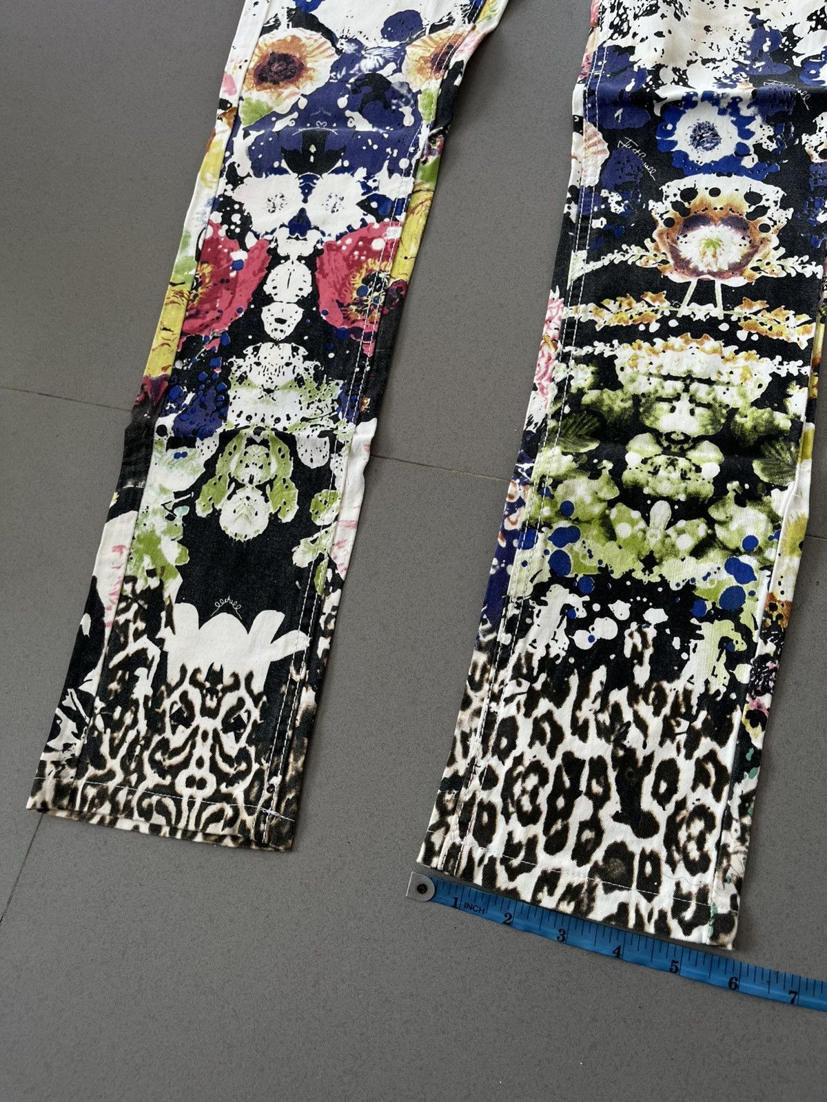 Just Cavalli SS01 Just Cavalli Abstract Paint Pants Size 27" / US 4 / IT 40 - 17 Thumbnail
