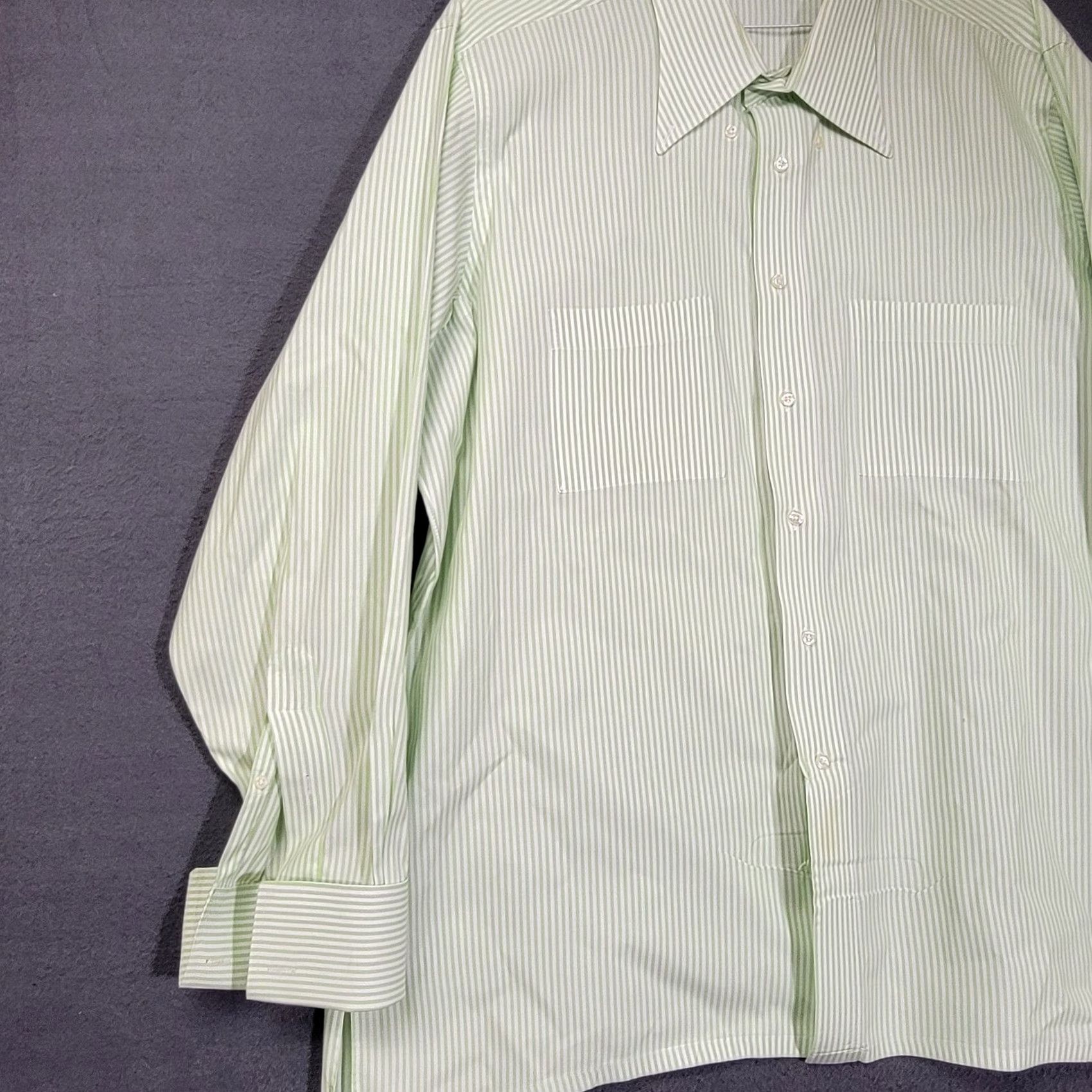 Vintage The Texas Clothier Custom Made Shirt 3XL Striped Long Sleeve Made In USA Mens Shirt Size US XXL / EU 58 / 5 - 7 Thumbnail