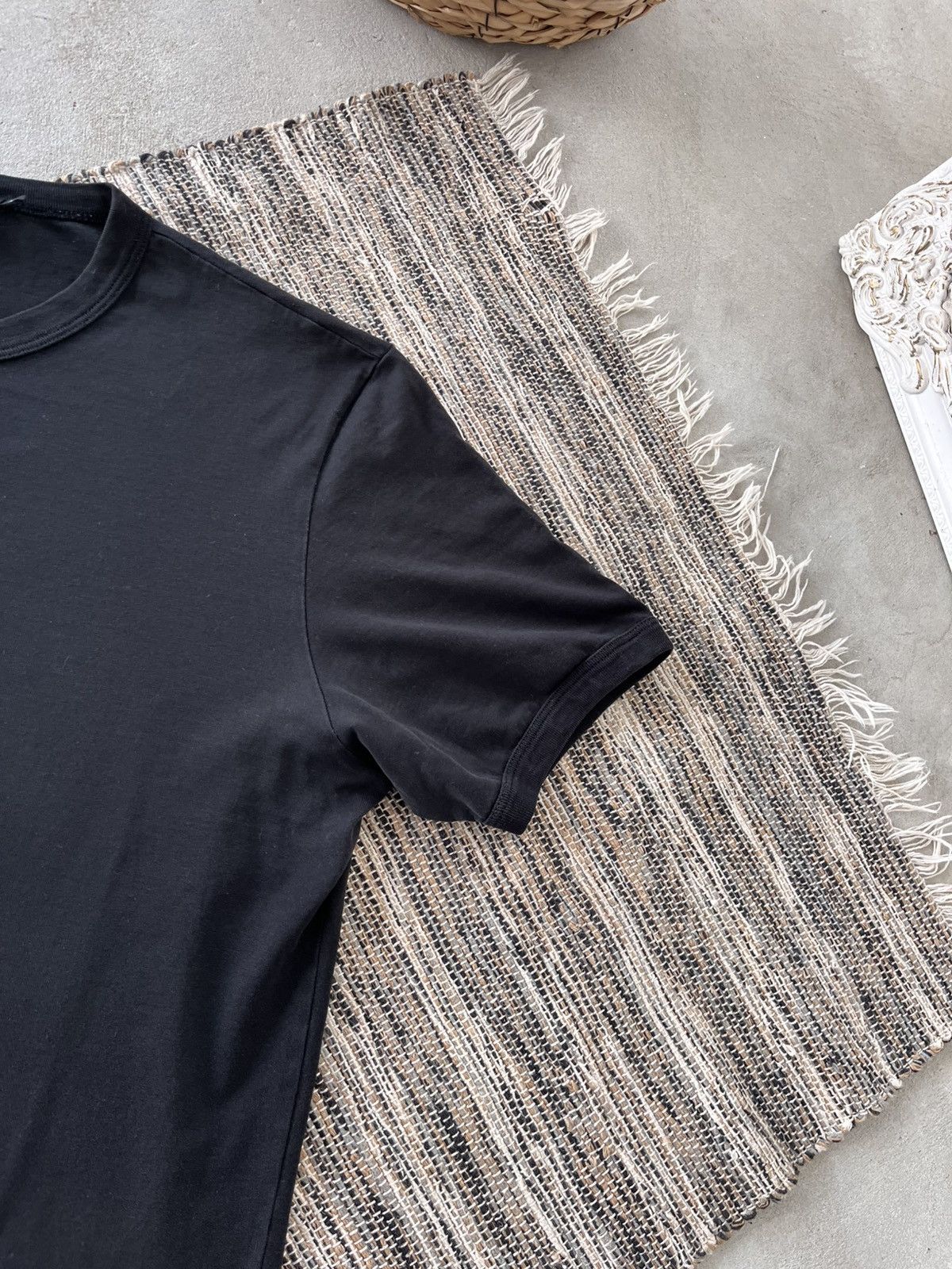 Dolce & Gabbana Vintage Dolce Gabbana Black TShirt Luxury Blank Minimal Tee Size US L / EU 52-54 / 3 - 4 Thumbnail