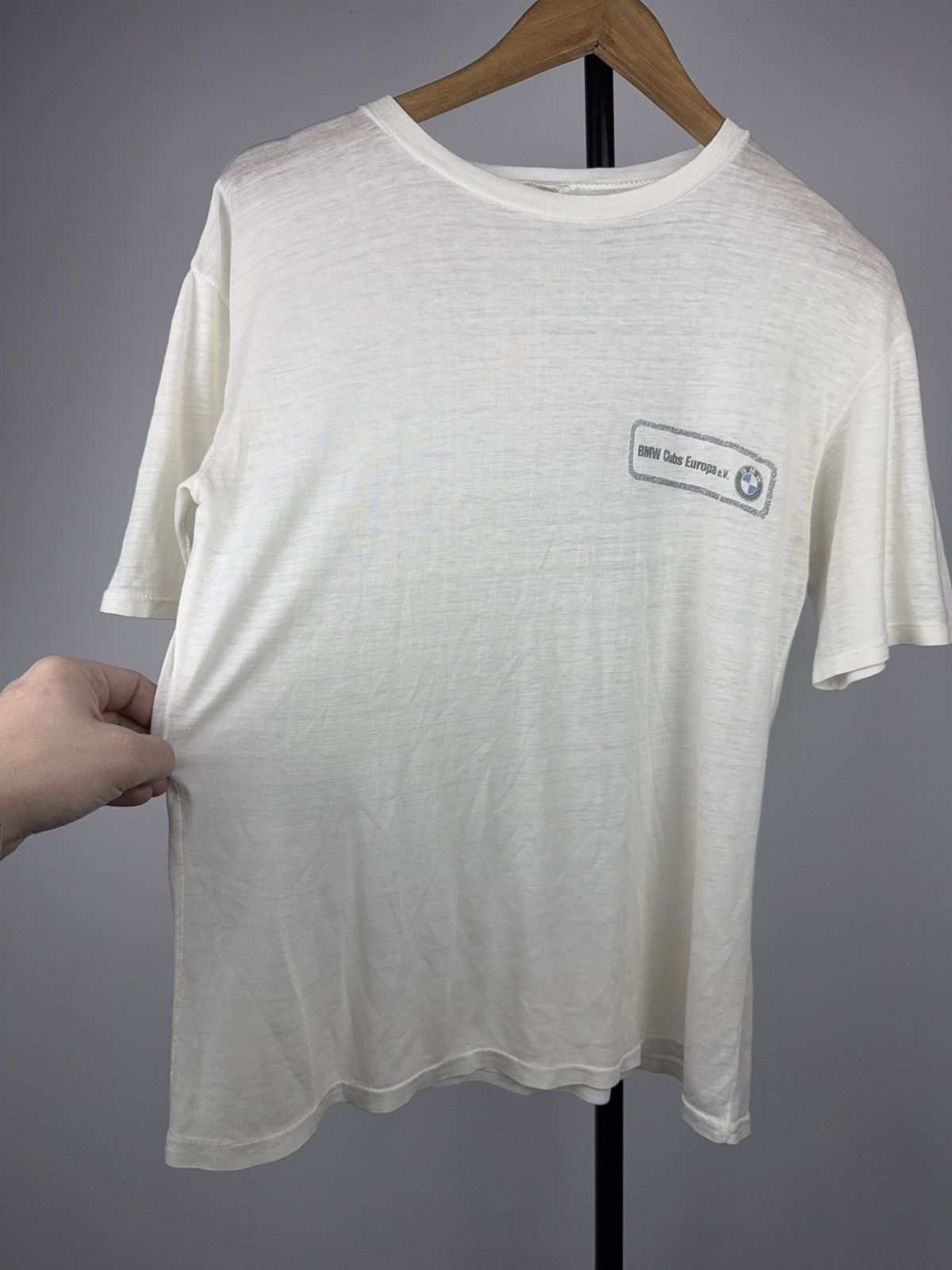 BMW Retro Vintage 80s BMW Clubs Europa Graphic Tee Single Stitch Size US S / EU 44-46 / 1 - 5 Thumbnail