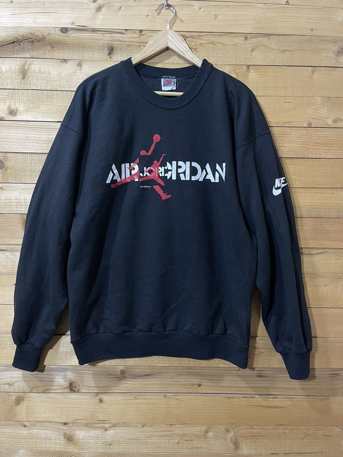 Nike Vintage 90s nike air jordan sweatshirt Size US L / EU 52-54 / 3 - 1 Thumbnail
