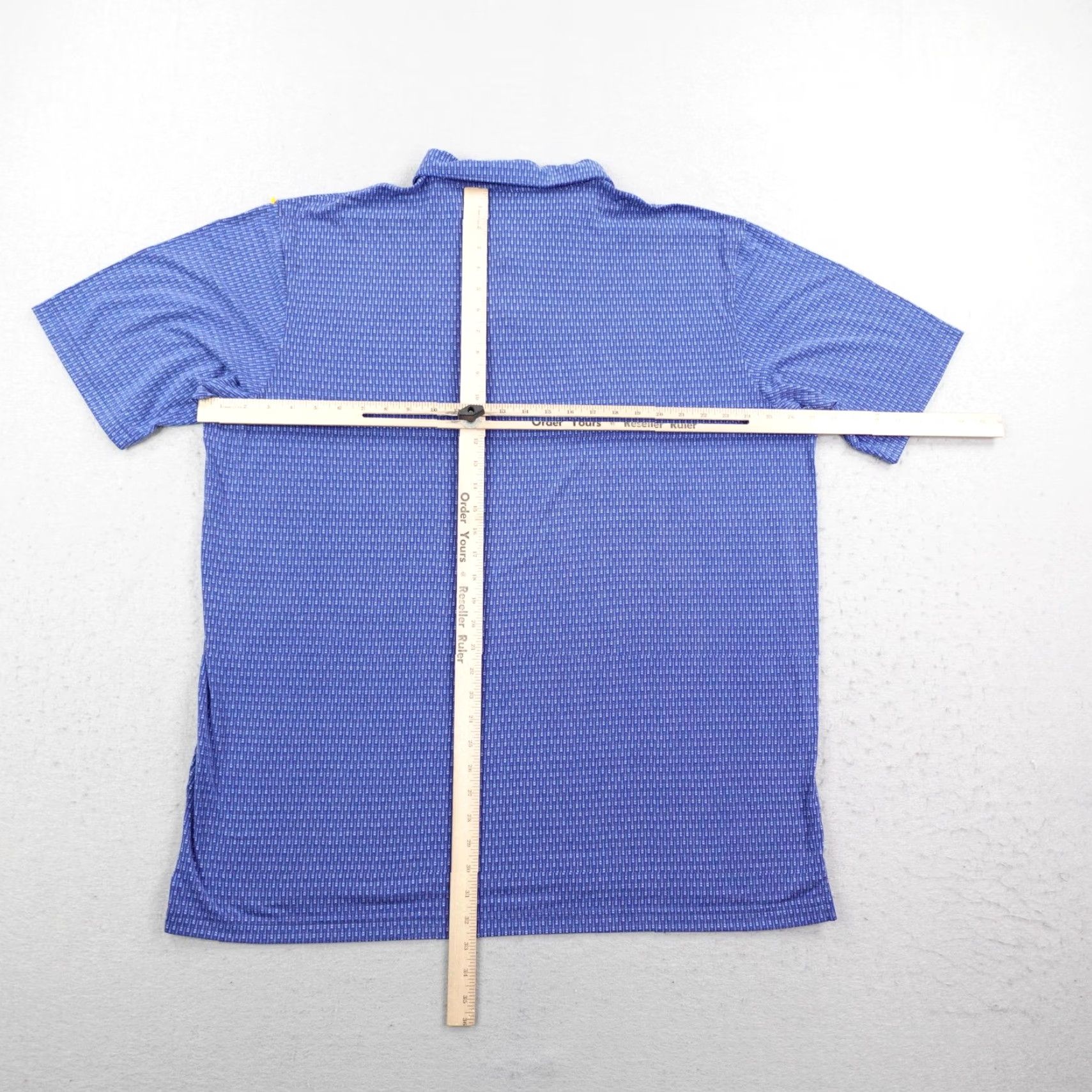 Peter Millar Peter Millar Polo Shirt Mens 2XL Blue Seaside Performance Golf Stretch Print Geometric Size US XXL / EU 58 / 5 - 6 Thumbnail