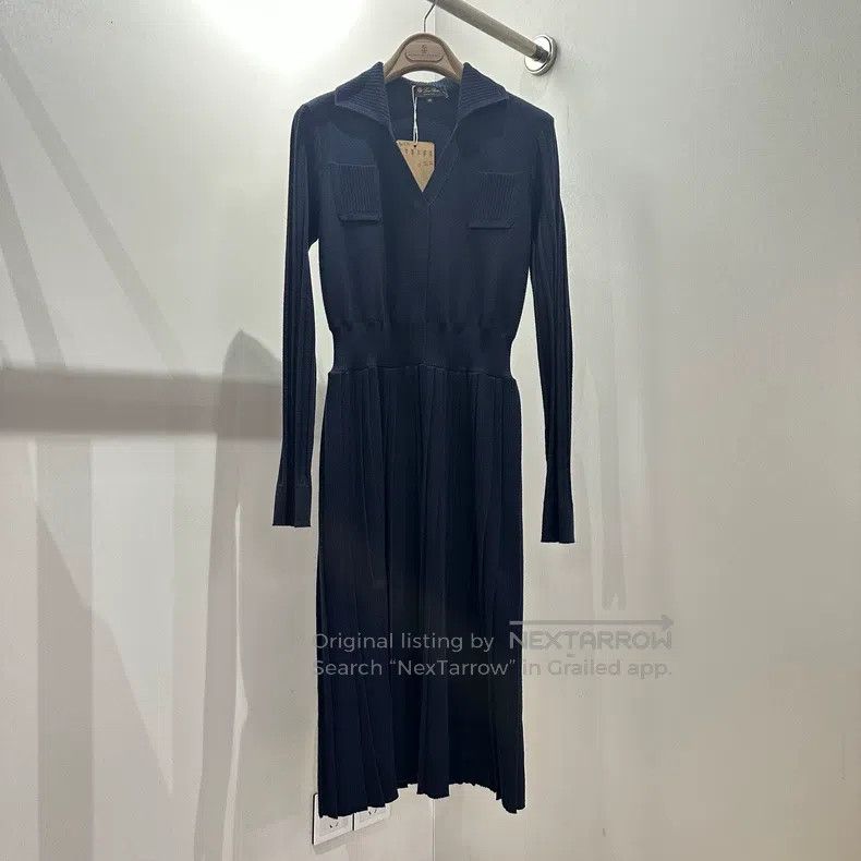 Loro Piana Loro Piana Cashmere dress in Tibetan blue Size XS / US 0-2 / IT 36-38 - 1 Thumbnail