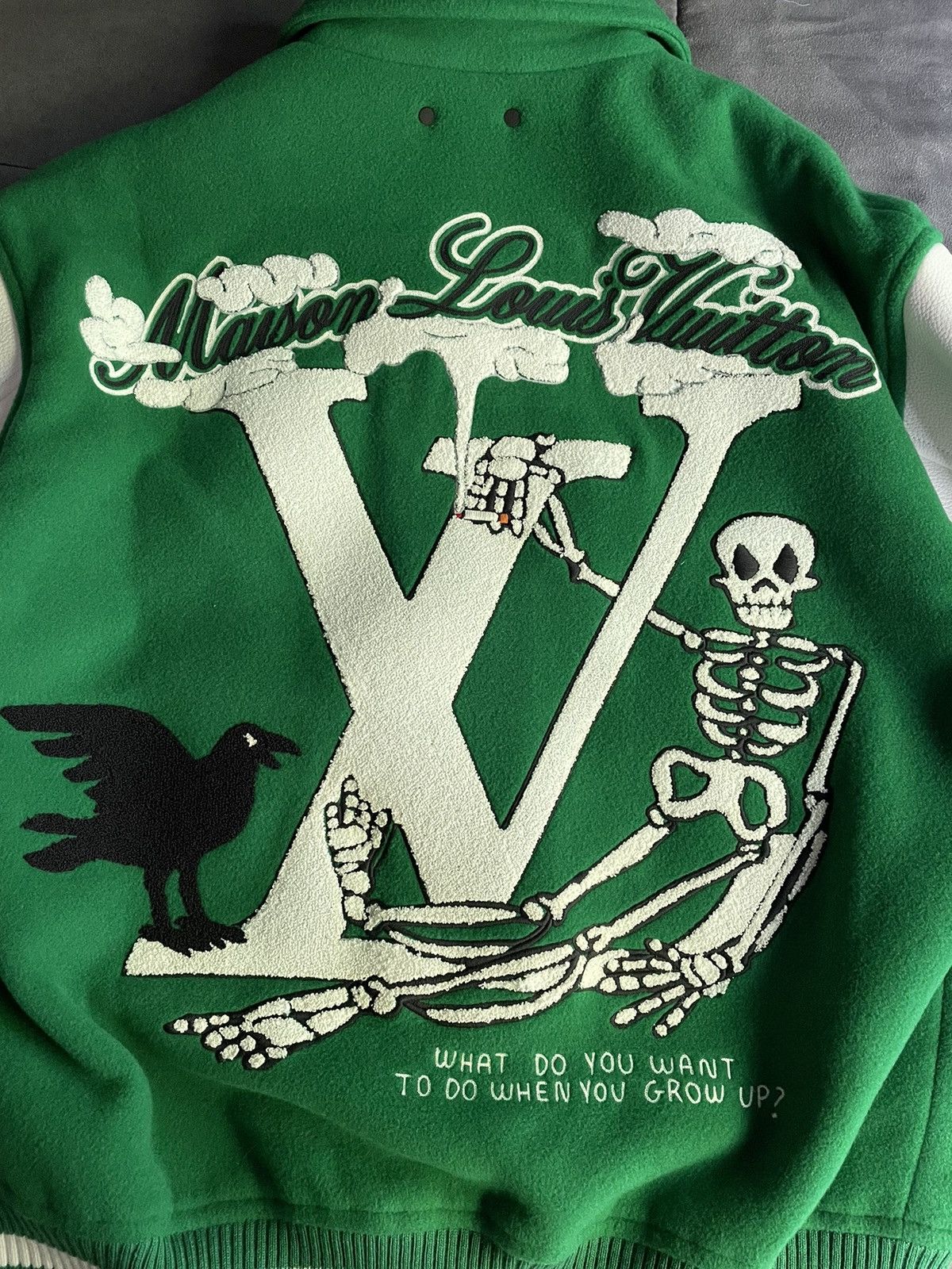 Louis Vuitton Louis Vuitton Green Patches Purist v. Tourist Varsity Jacket Size US S / EU 44-46 / 1 - 4 Thumbnail