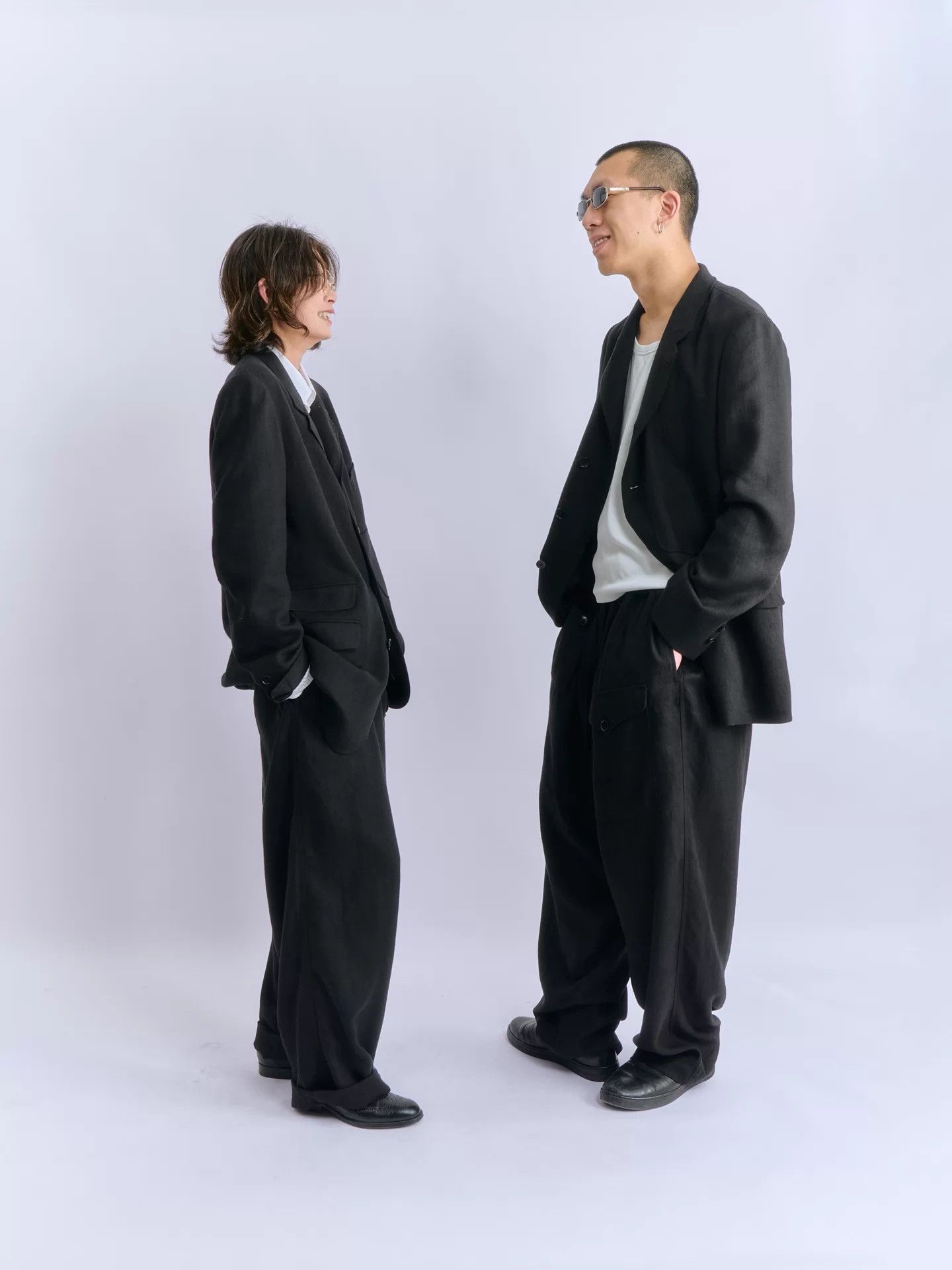 Other YUKIO SATO Ramie Tencel 5-Pkt Sack Jacket Yohji-Inspired Size US L / EU 52-54 / 3 - 5 Thumbnail