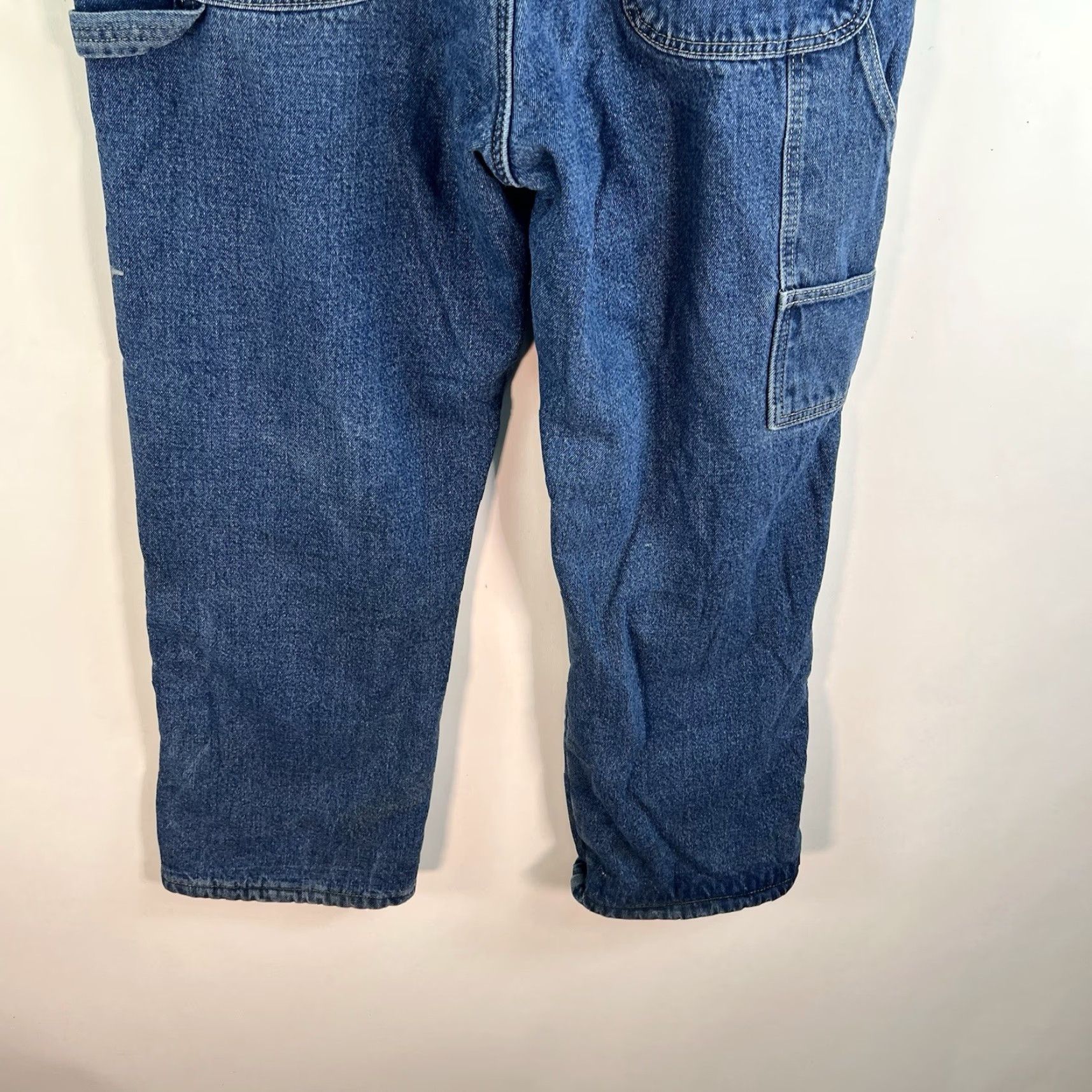 Vintage Smiths Workwear Pants Men Size 40 X30 Denim Lined Carpenter Blue Mens Size US 40 / EU 56 - 7 Thumbnail
