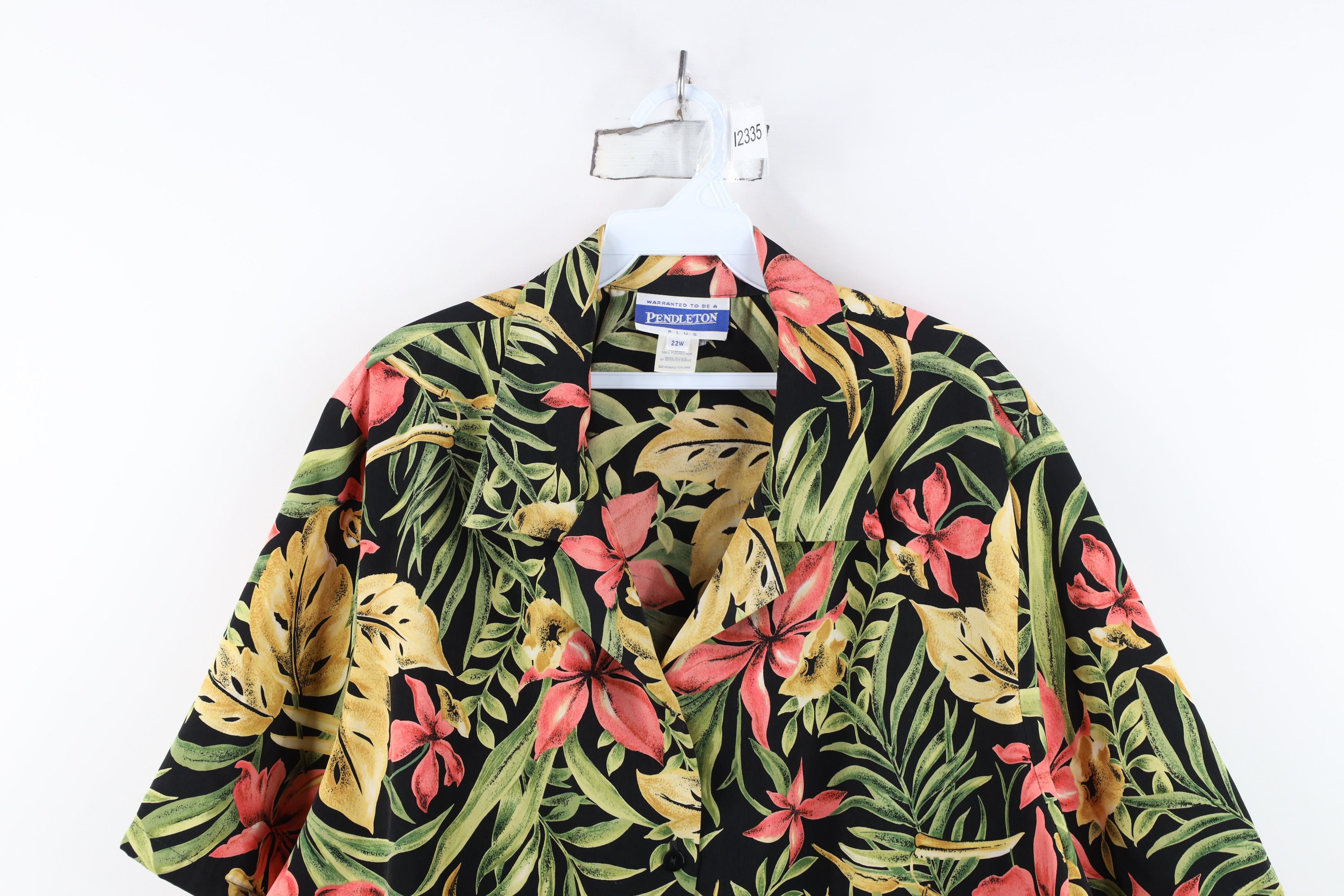 Pendleton Vintage 90s Pendleton Camp Collar Hawaiian Button Shirt USA Size 3XL / US 20-22 - 2 Thumbnail