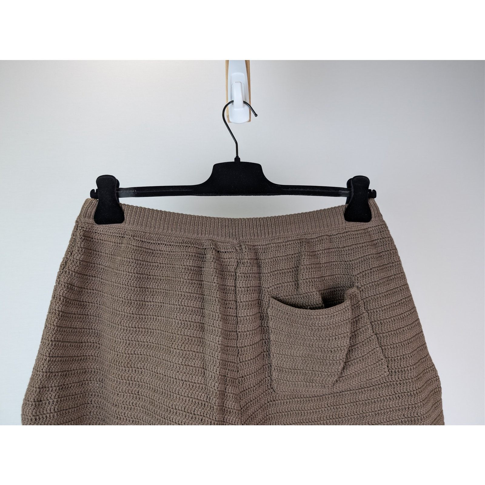 Nanushka o1rshd1 CC20 Caden Crochet-Knit Shorts in Brown Size US 32 / EU 48 - 11 Thumbnail