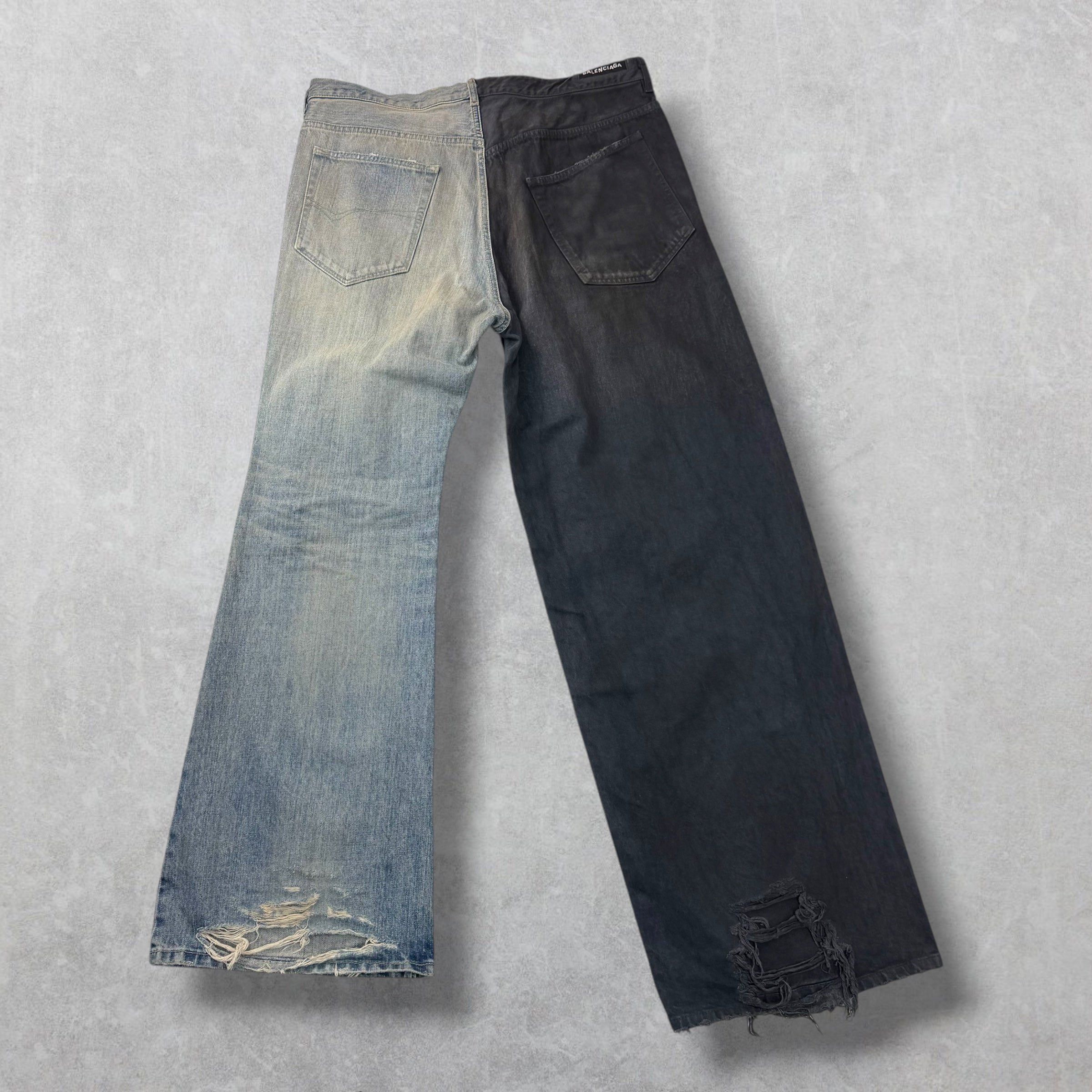 Balenciaga Balenciaga 50/50 Blue Jeans M (34) Size US 38 / EU 54 - 2 Thumbnail