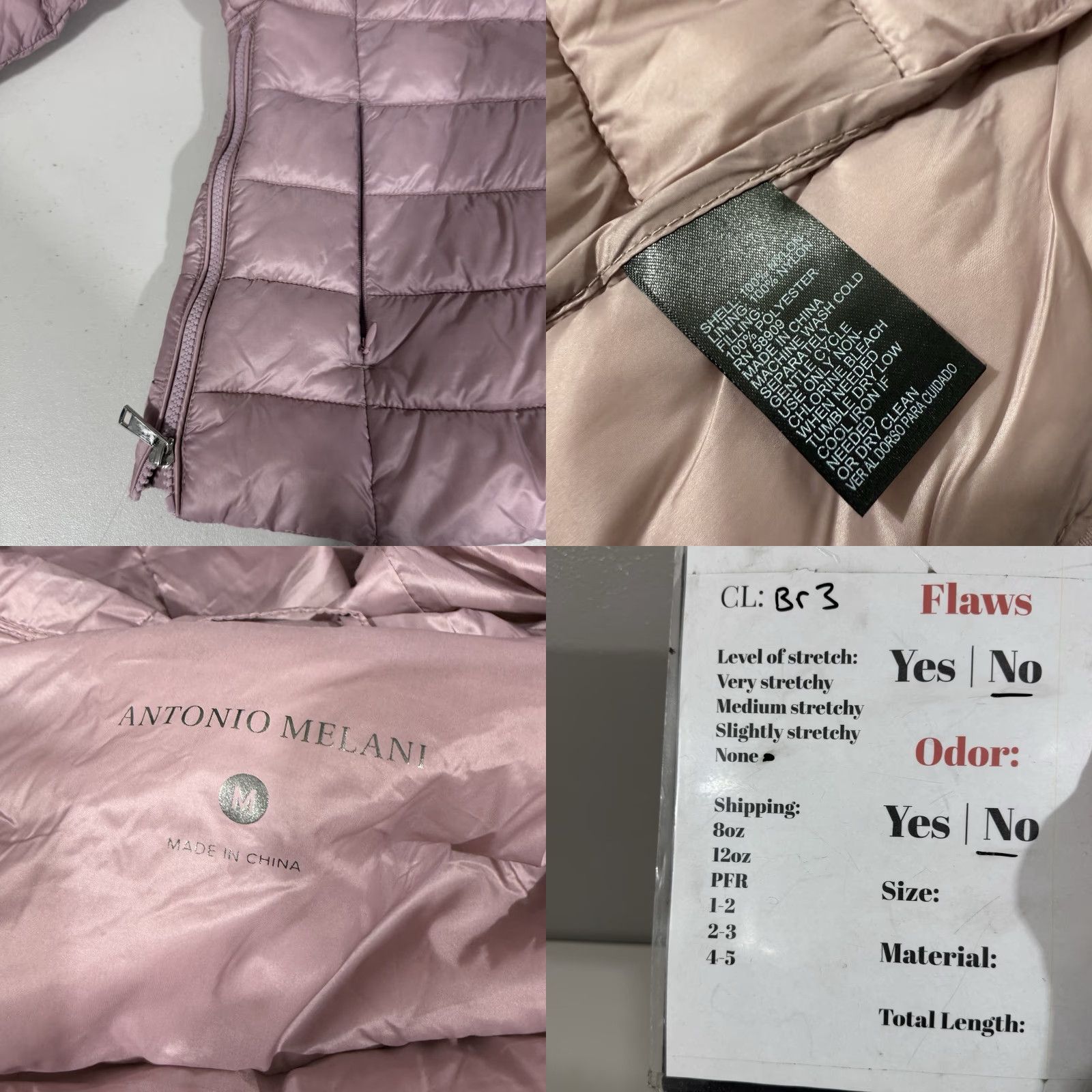 Vintage Antonio Melani Hood Jacket Windbreaker Pink M Womens Zip Pockets Nylon Full Front Zip Size M / US 6-8 / IT 42-44 - 8 Thumbnail