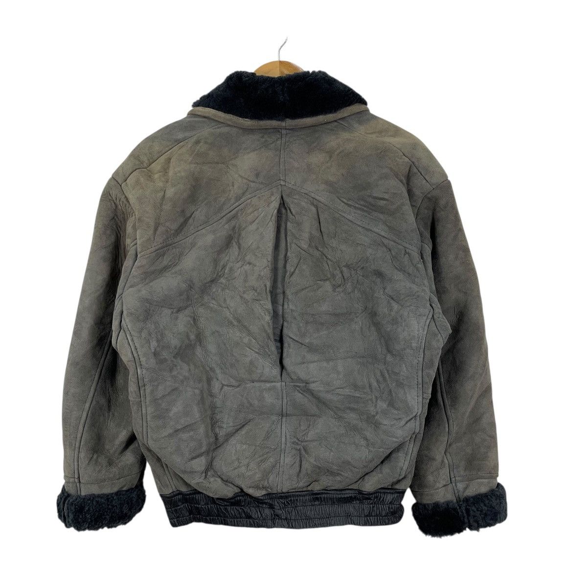 Vintage Vintage 90s HOMESTEAD SHEEPSKIN G.L. Bowron co Bomber Jacket Size US L / EU 52-54 / 3 - 4 Thumbnail