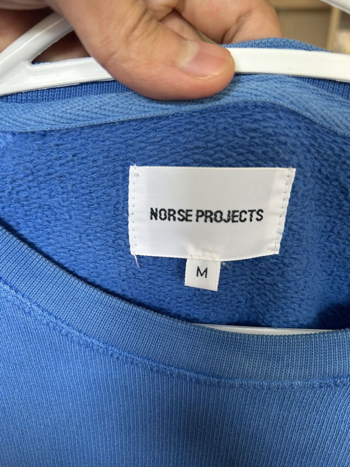 Norse Projects Norse Projects Vorm Brushed Indigo sweatshirt Size US M / EU 48-50 / 2 - 3 Thumbnail