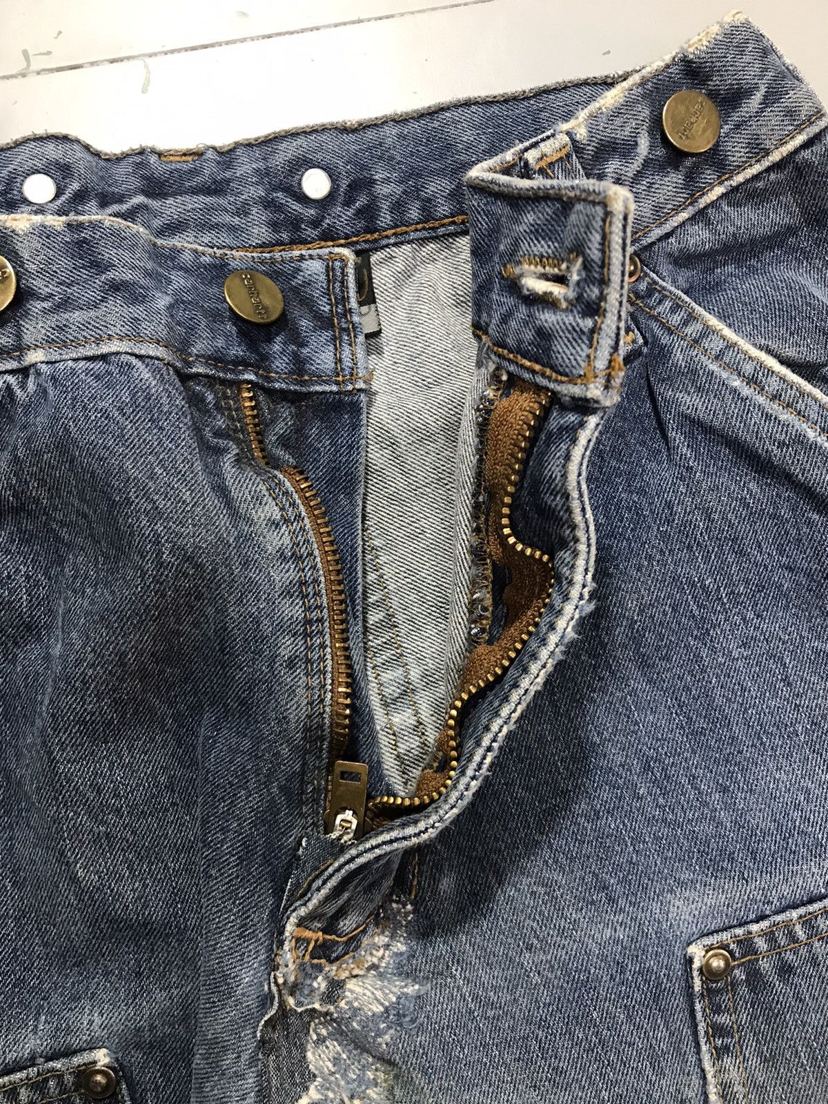 Carhartt Vintage Carhartt |10 repaired double knee workwear denim Size US 28 / EU 44 - 7 Thumbnail