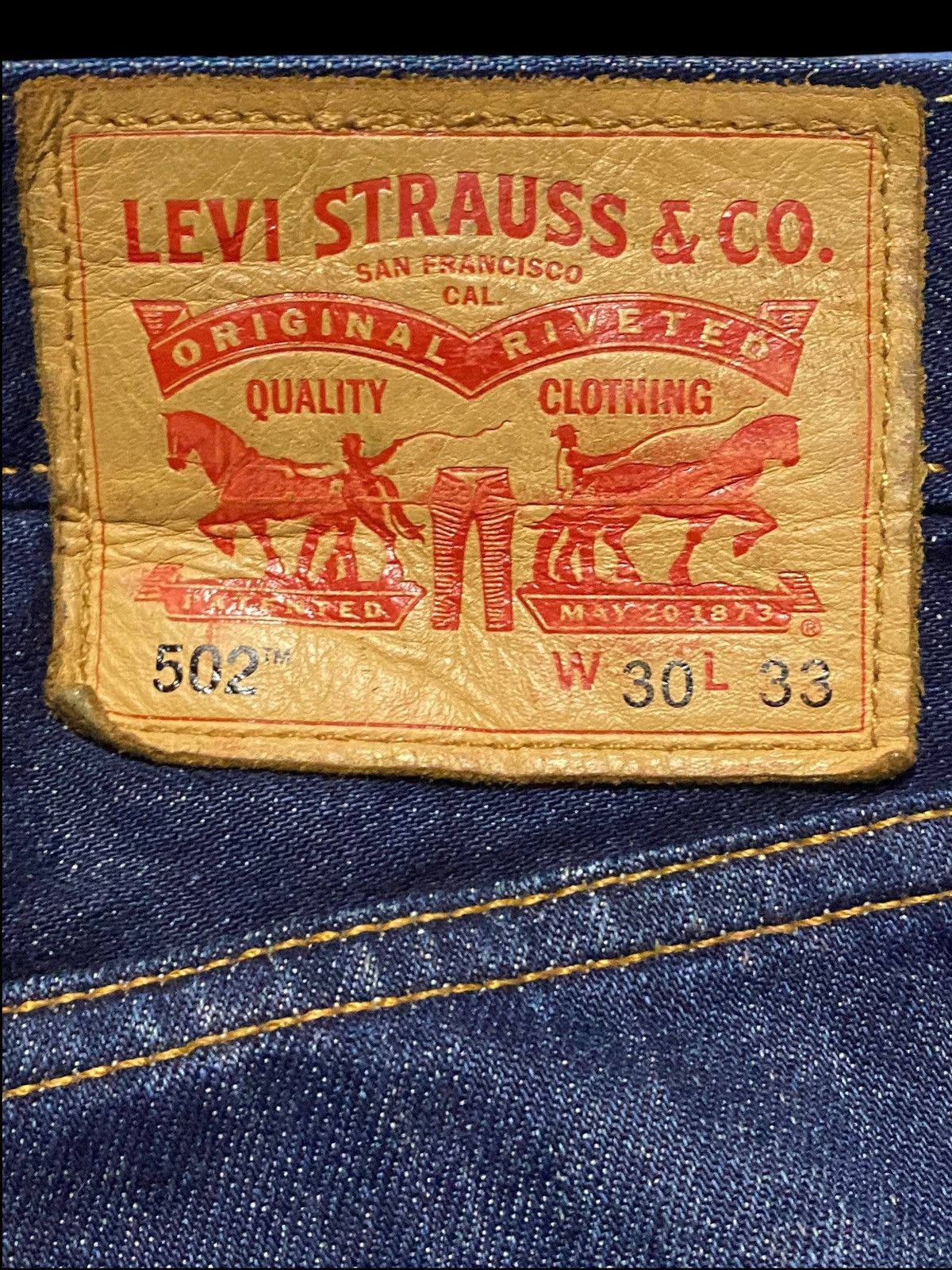 Levi's Levis 502 Mud Wash Distressed Loose Jeans Size US 31 - 13 Thumbnail