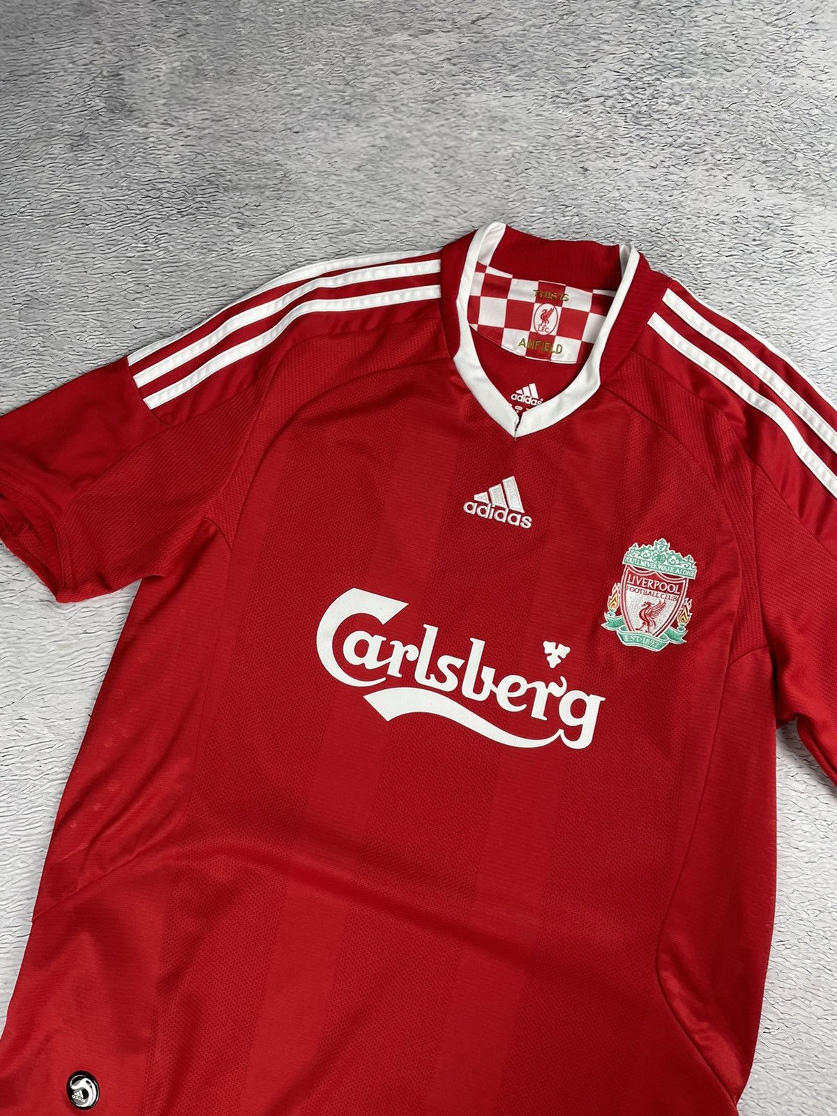 Adidas × Vintage Vintage Liverpool 2008/09 Adidas Soccer Jersey y2k blokcore Size US M / EU 48-50 / 2 - 3 Thumbnail