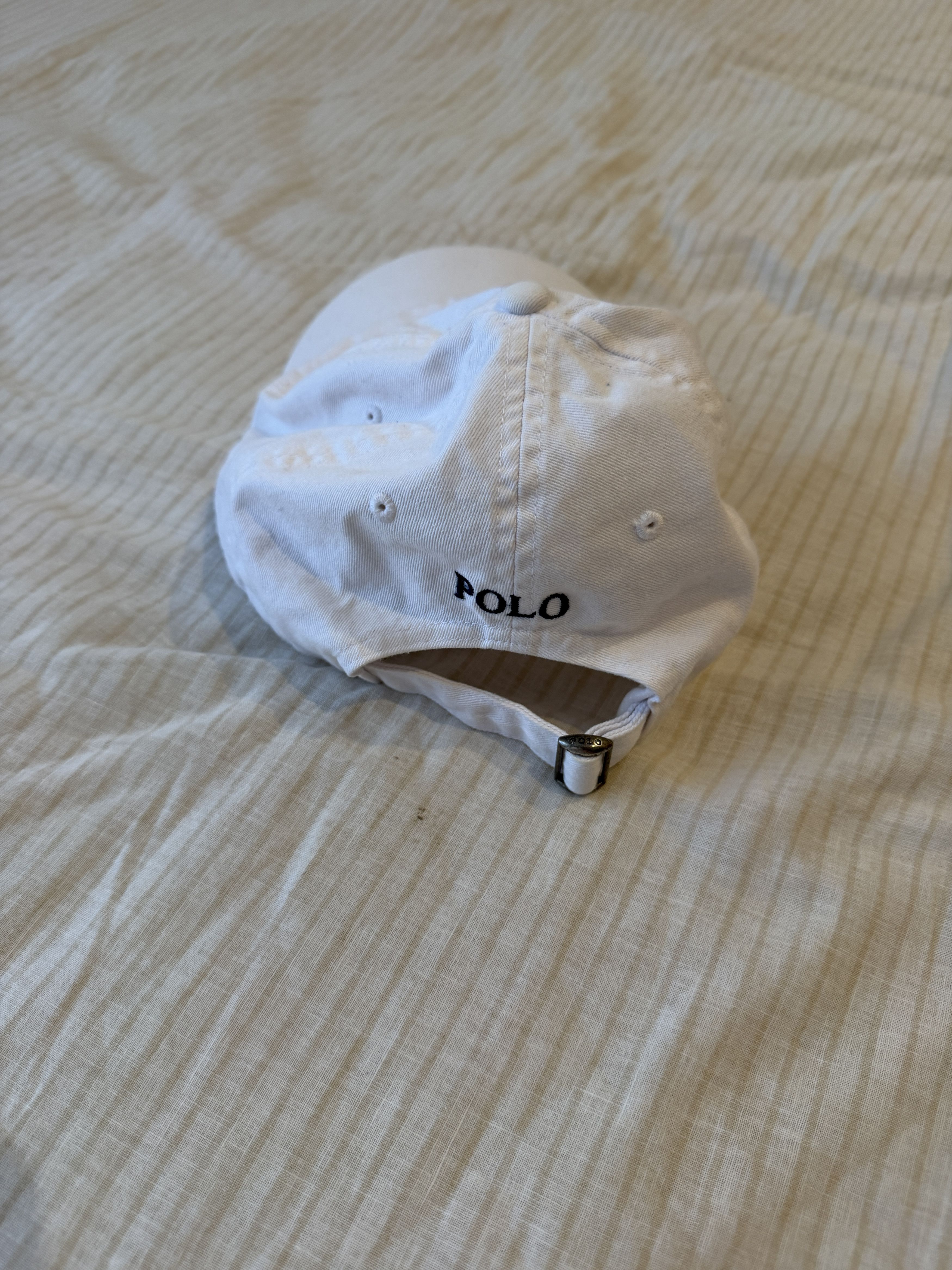 Ralph Lauren Ralph Lauren Iconic Baseball Cap White/Navy Size 40 - 2 Thumbnail