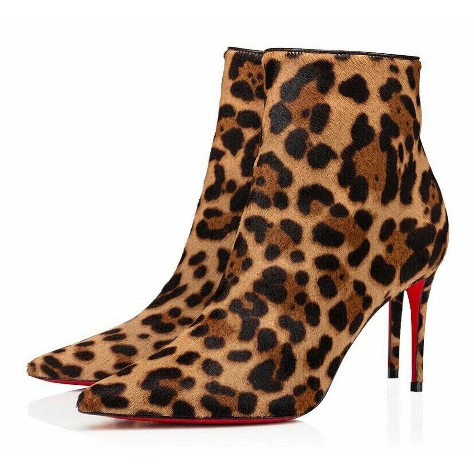 Christian Louboutin Christian Louboutin So Kate Booty 85 Black Brown Leopard Size US 8 / IT 38 - 1 Thumbnail