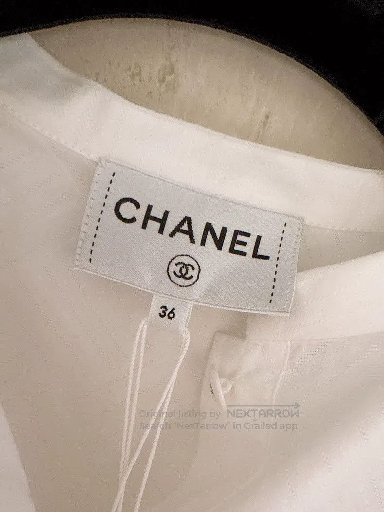 Chanel Chanel 23B Autumn and Winter Preview White Dark Patterned Size XS / US 0-2 / IT 36-38 - 7 Thumbnail
