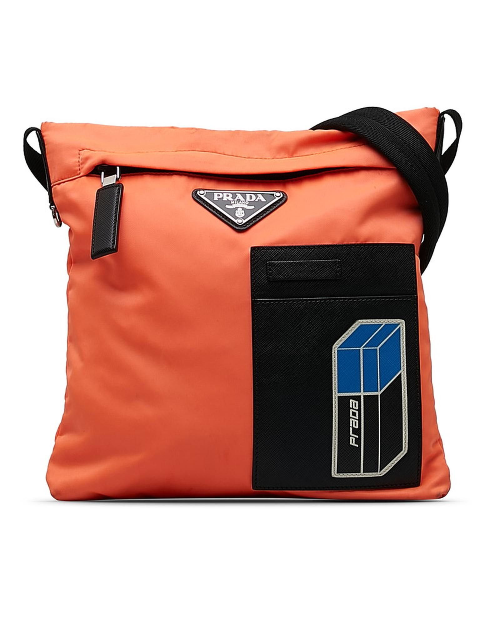 image of Prada Orange Tessuto Crossbody Bag - Ab Condition, Women's